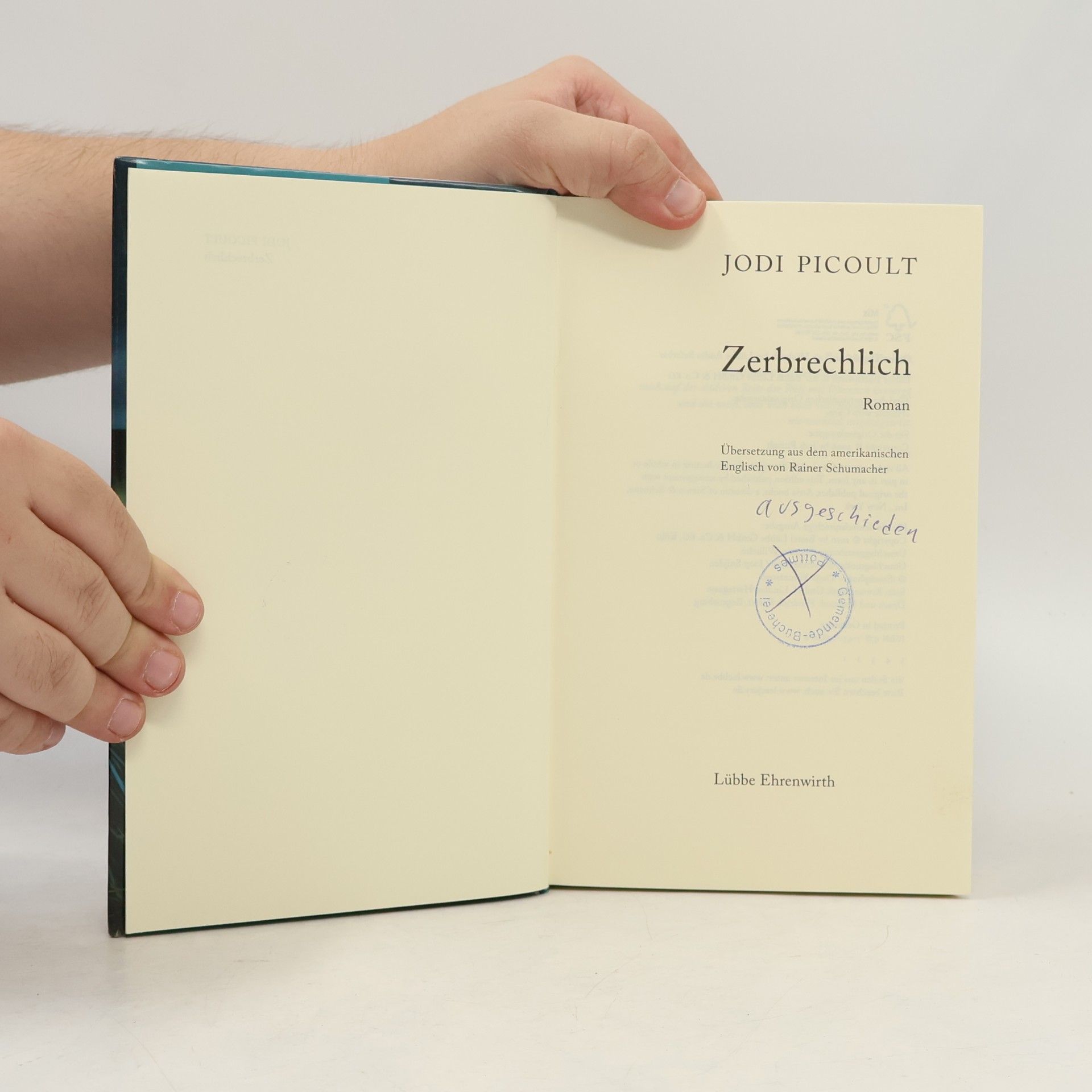 Jodi Picoult Zerbrechlich