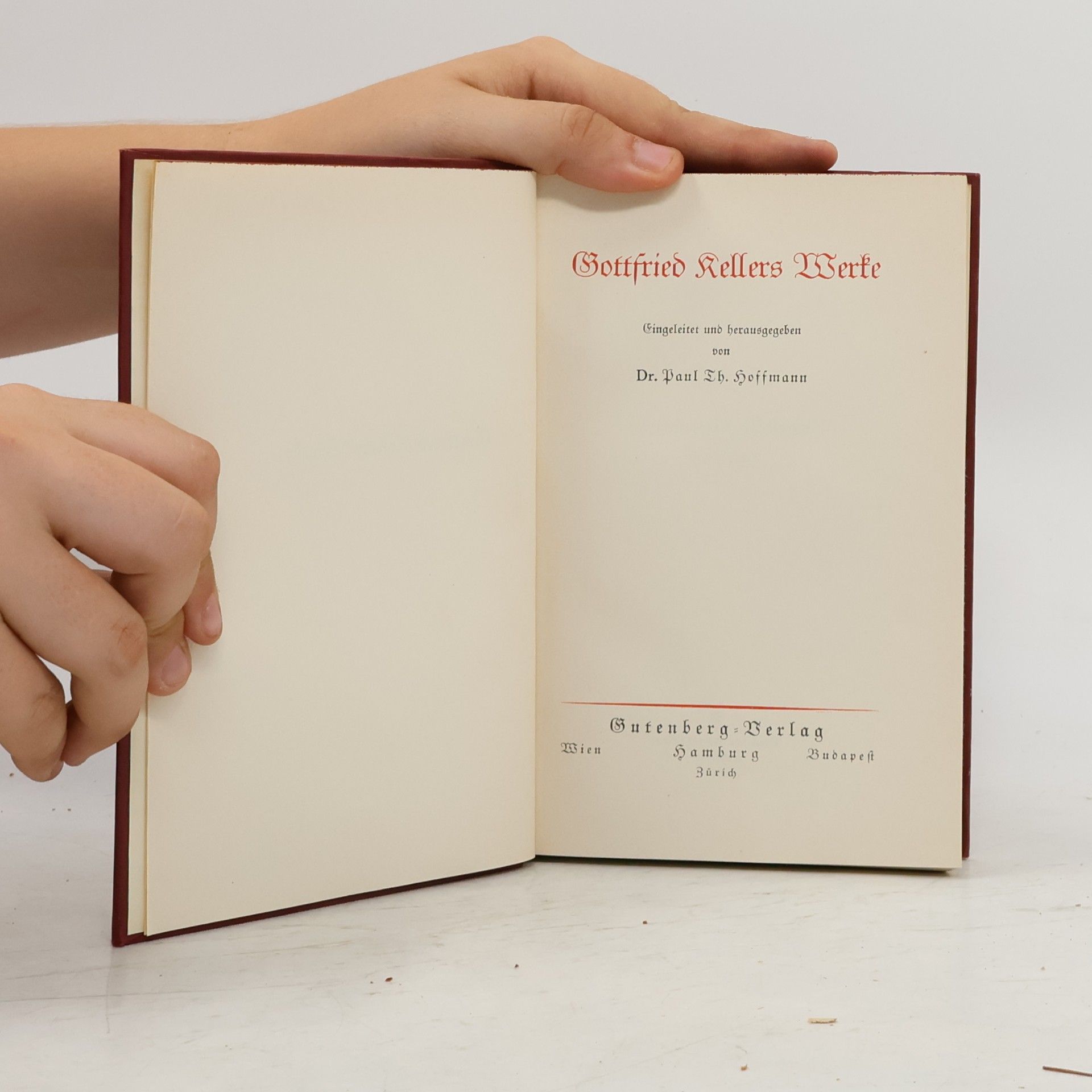 Gottfried Keller Gottfried Kellers Werke