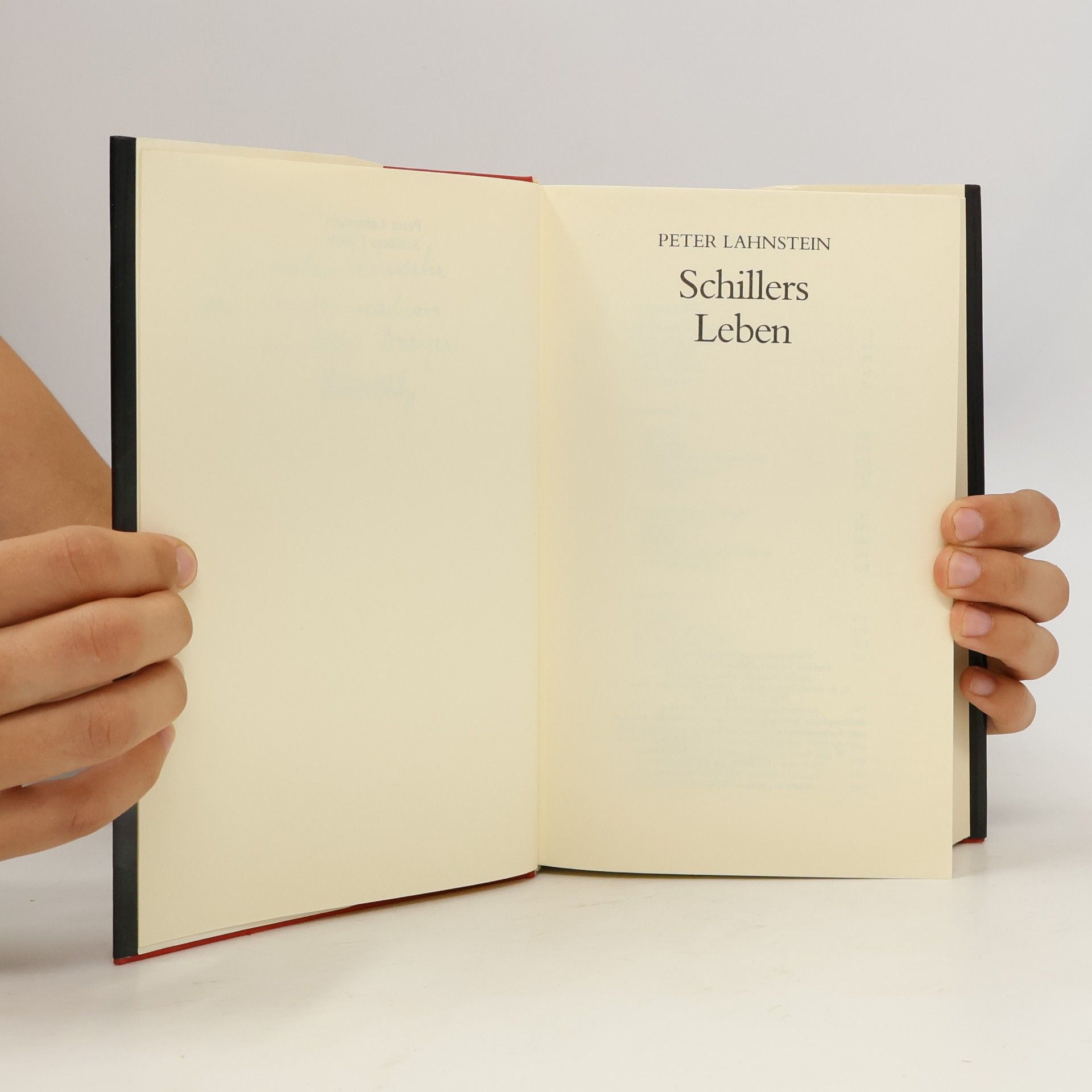Peter Lahnstein Schillers Leben
