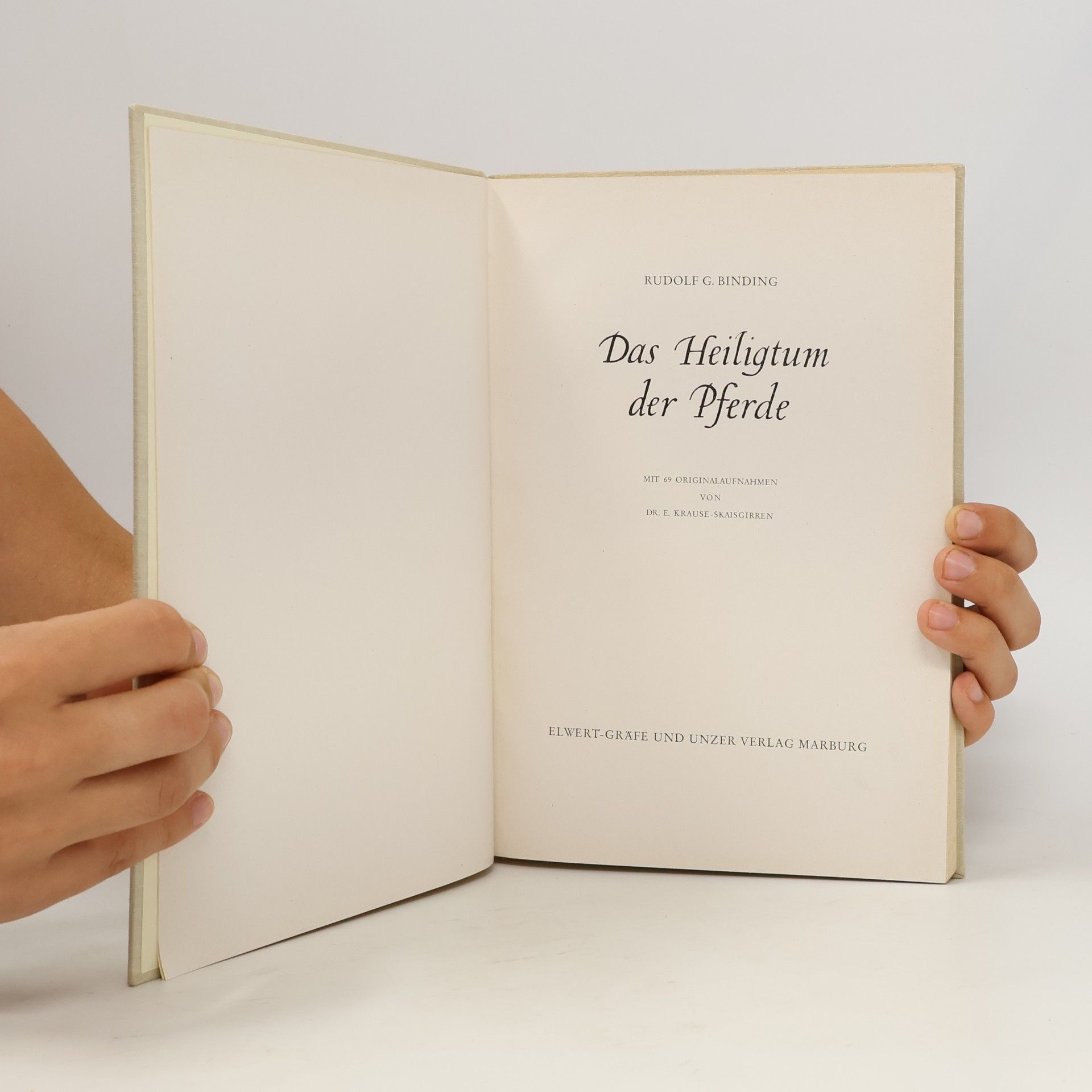 Rudolf G. Binding Das Heiligtum der Pferde