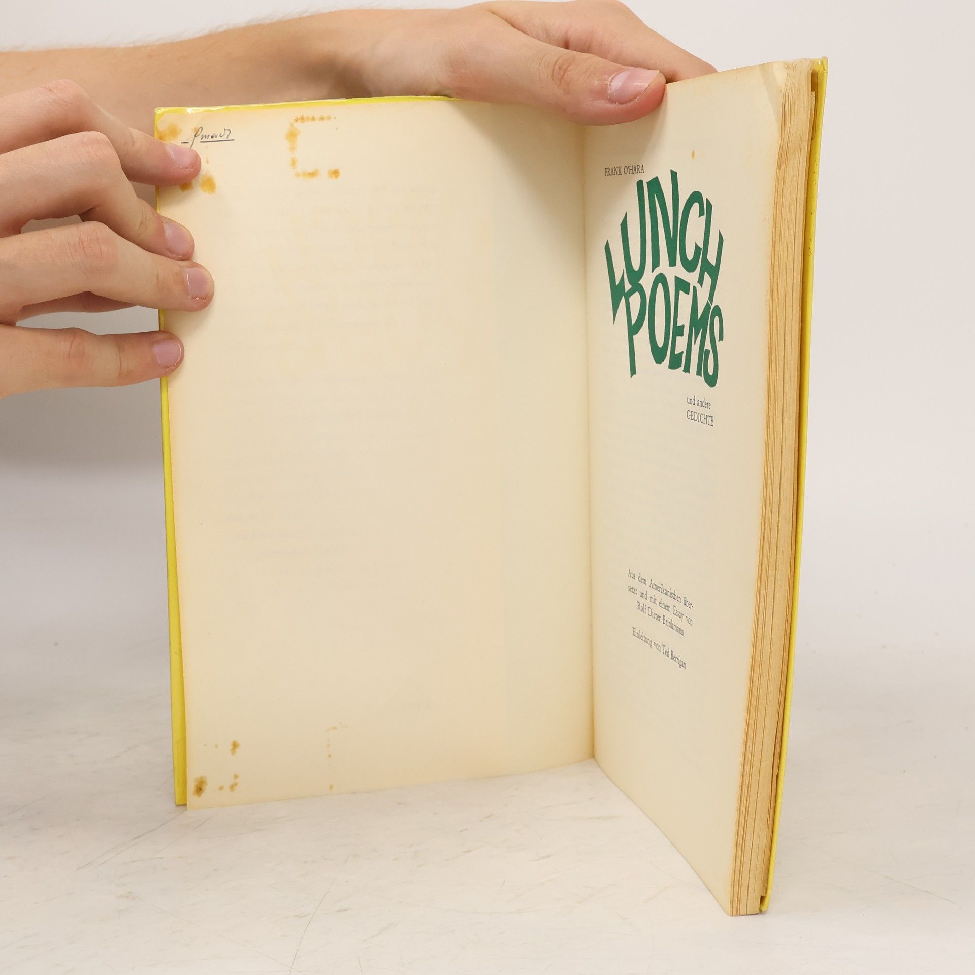 Frank O. Hara Lunch Poems
