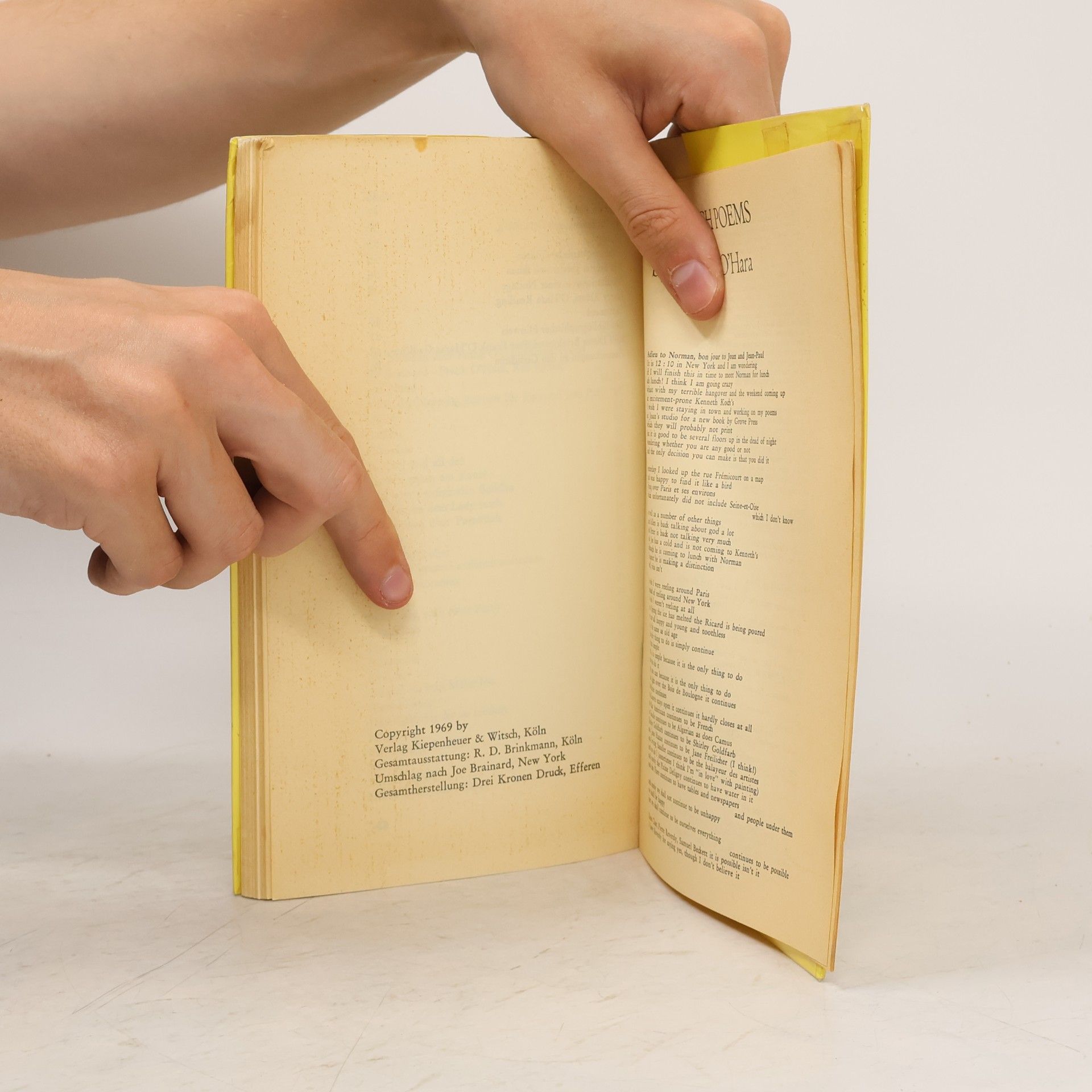 Frank O. Hara Lunch Poems
