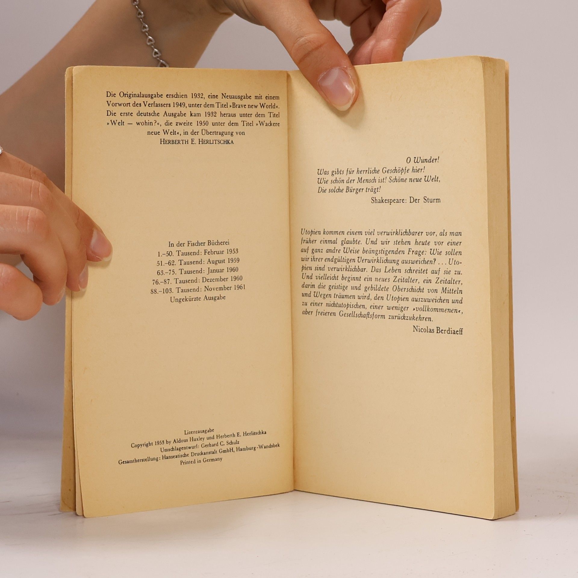 Aldous Huxley Schöne neue Welt