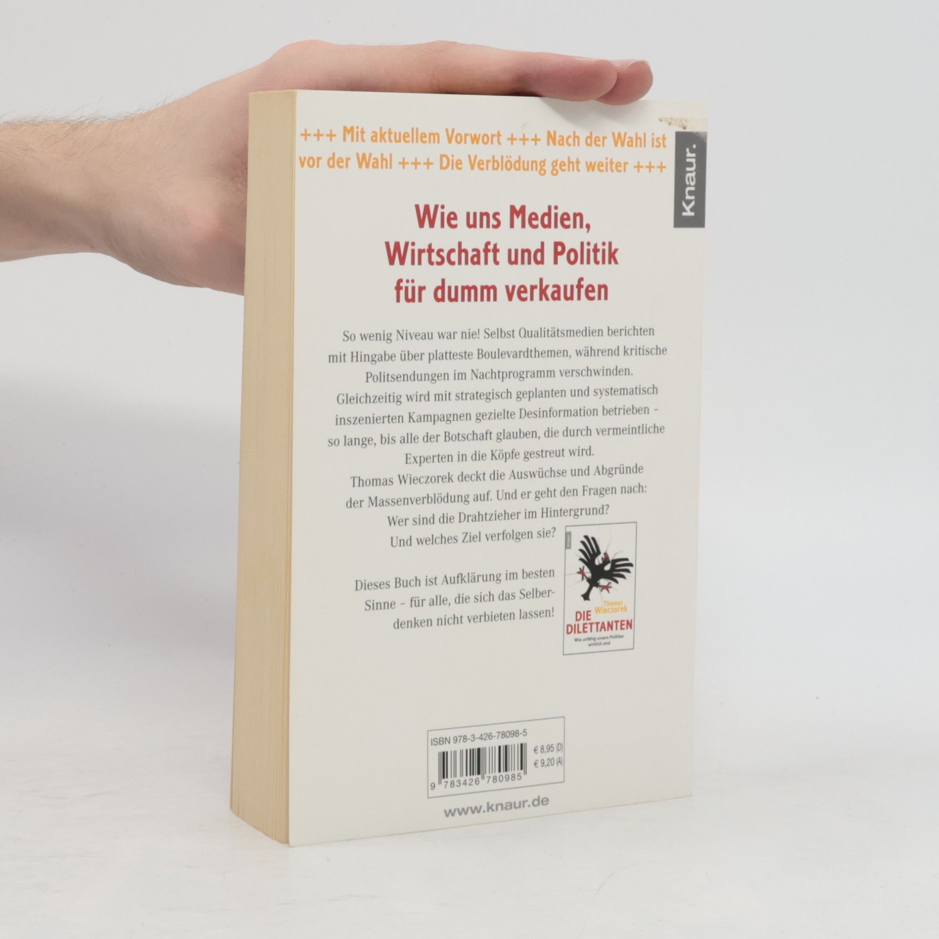Thomas Wieczorek Die verblödete Republik: Wie uns Medien, Wirtschaft und Politik für dumm verkaufen