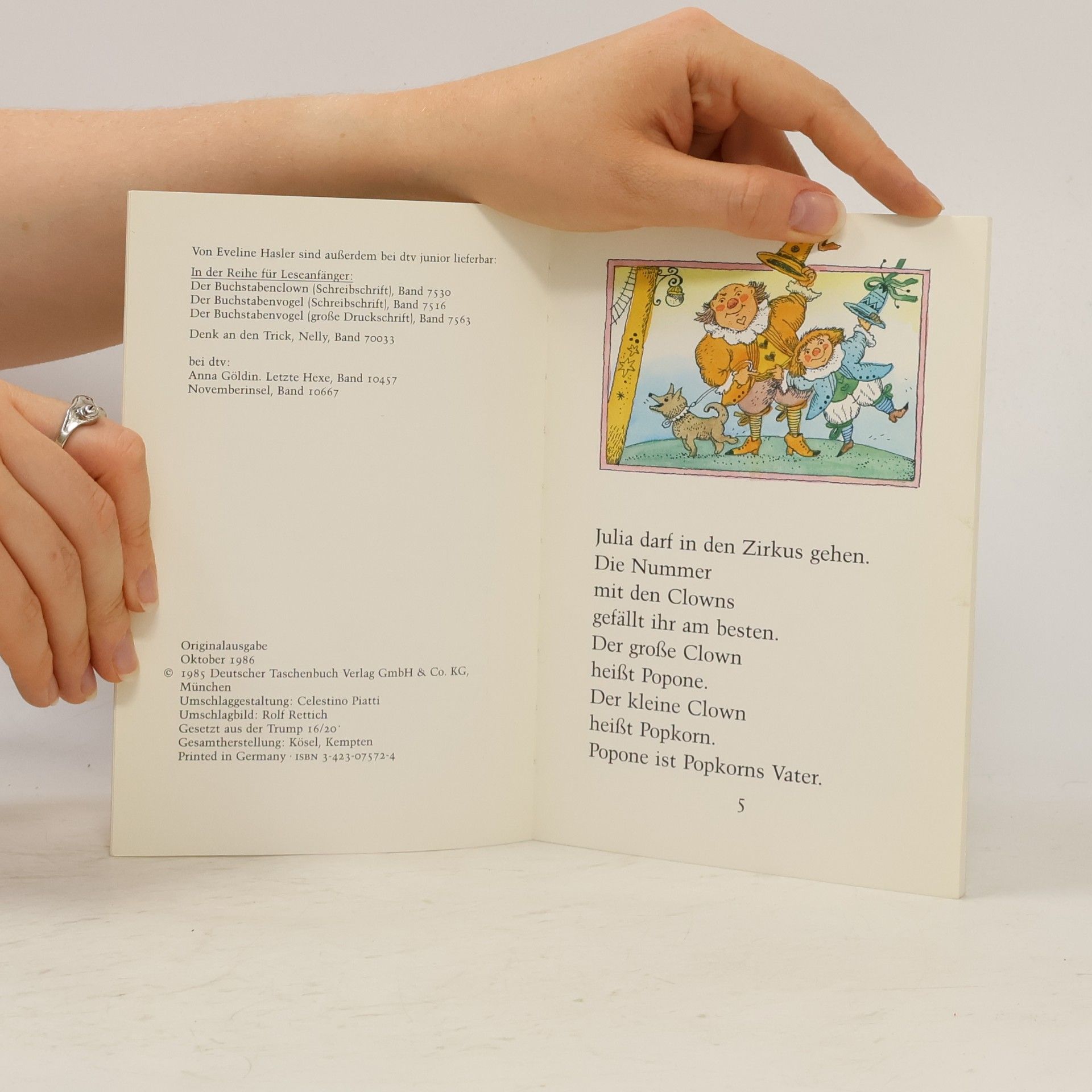 Eveline Hasler Der Buchstabenclown.