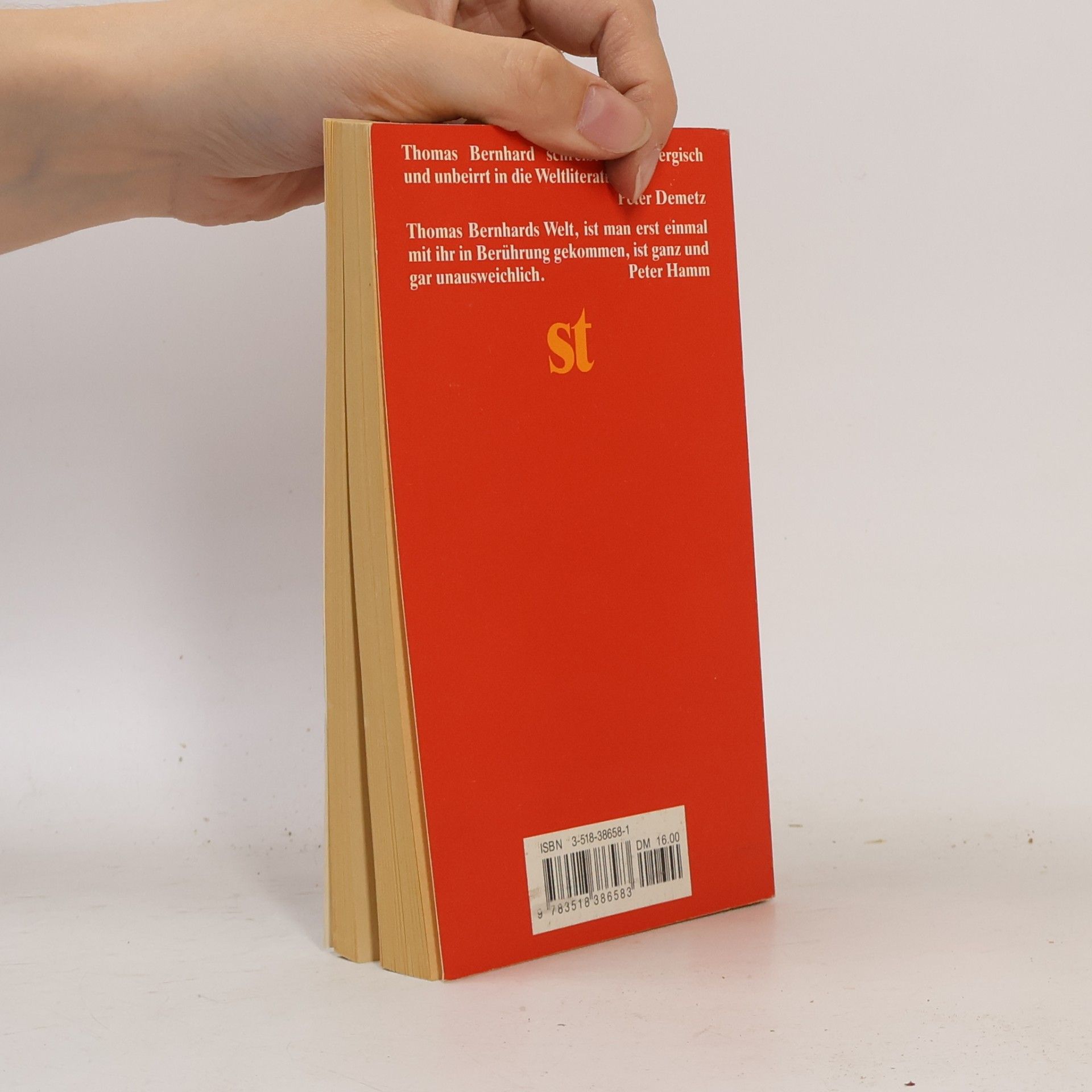 Thomas Bernhard Ein Lesebuch