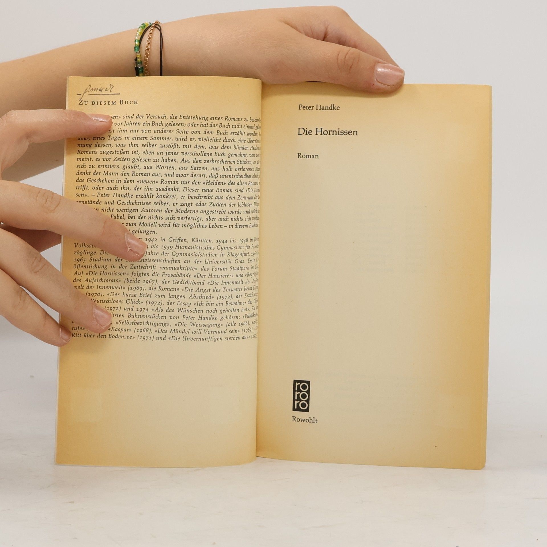 Peter Handke Die Hornissen