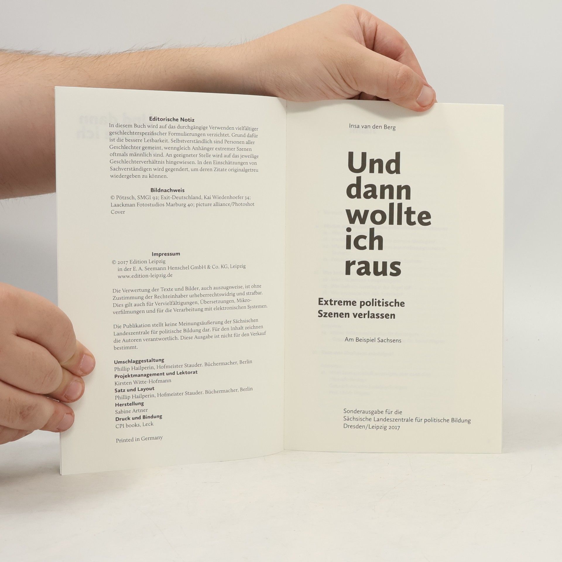 Insa van den Berg Und dann wollte ich raus