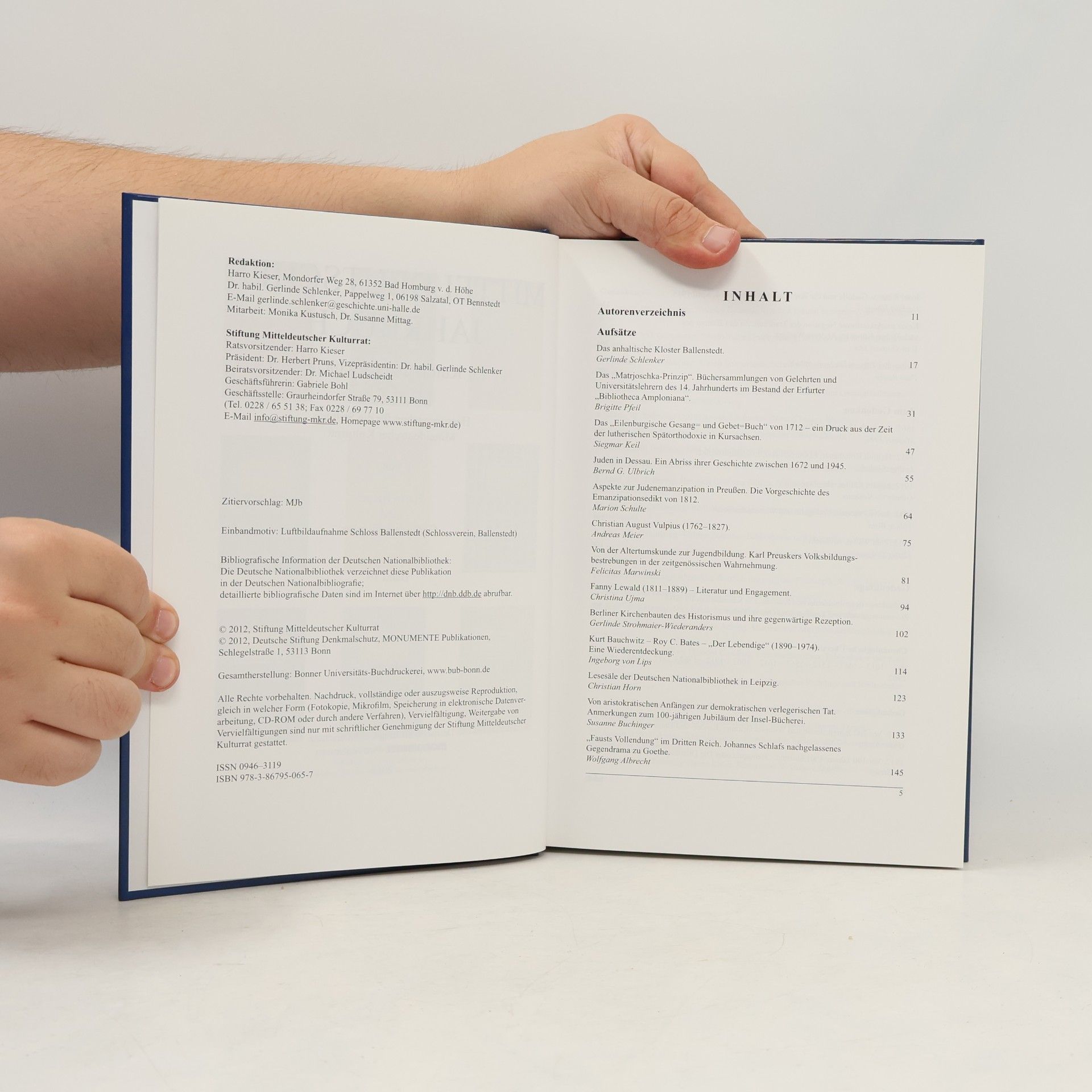 Brigitte Pfeil Mitteldeutsches Jahrbuch für Kultur und Geschichte