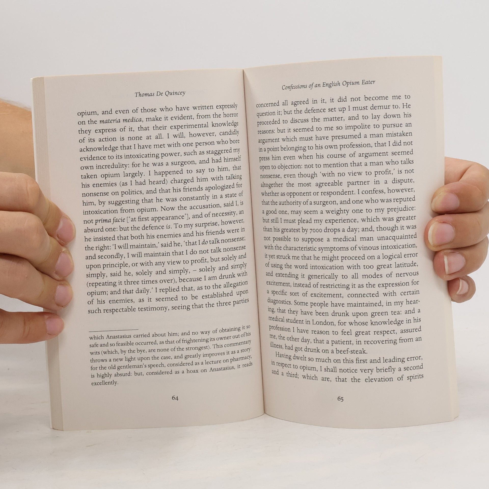 Thomas De Quincey Confessions of an English Opium Eater