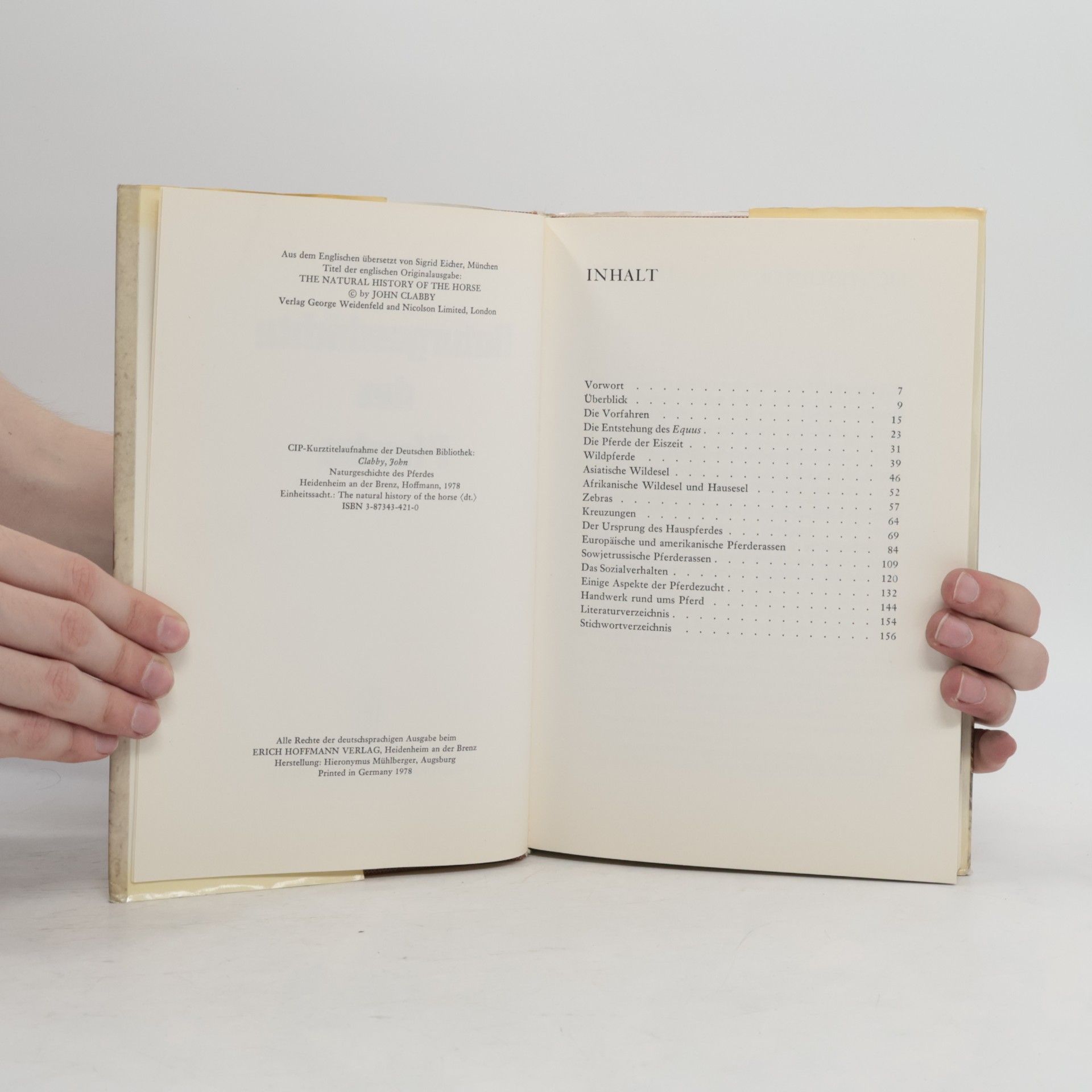 John Clabby Naturgeschichte des Pferdes