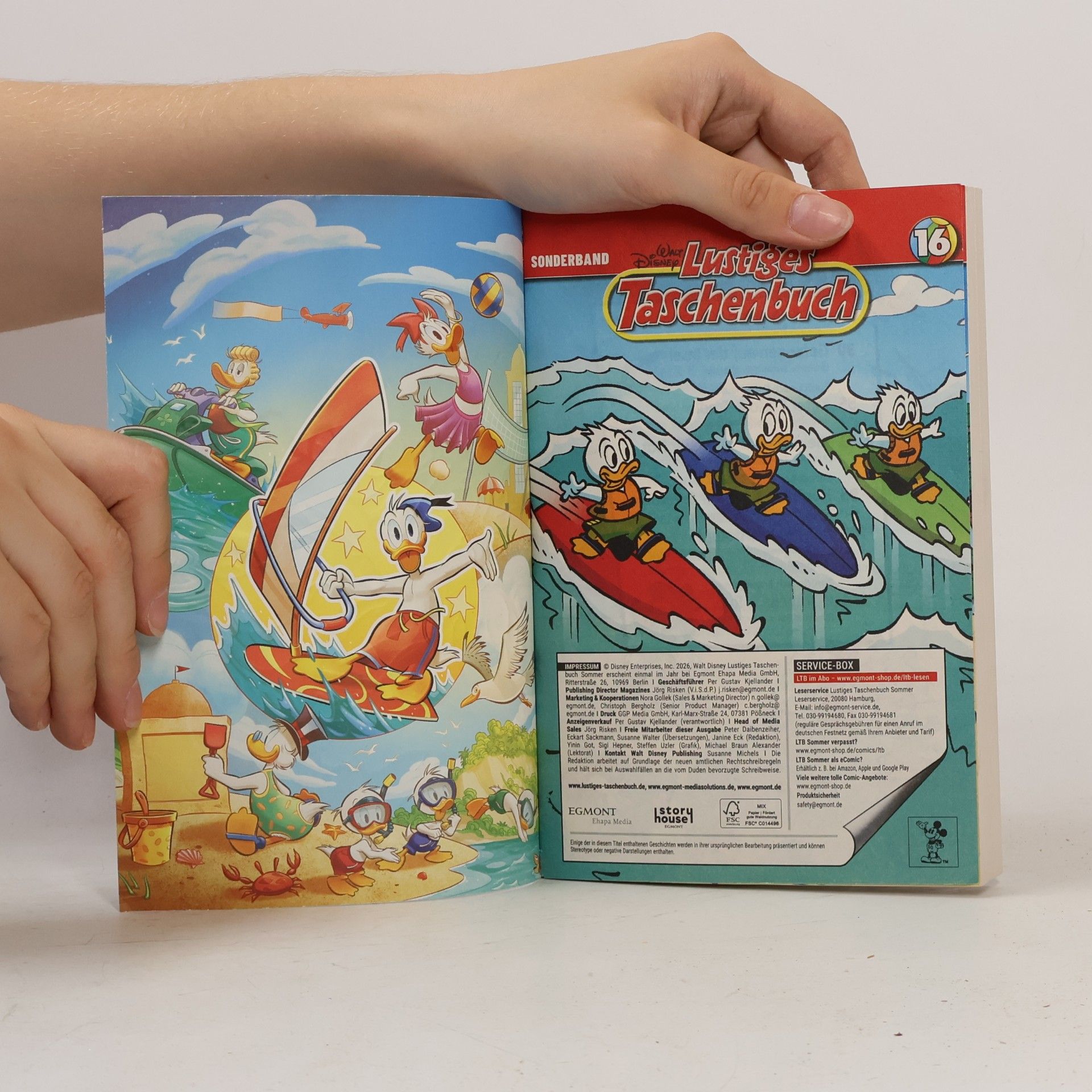 Walt Disney Lustiges Taschenbuch Sommer 16: Sommergeschichten