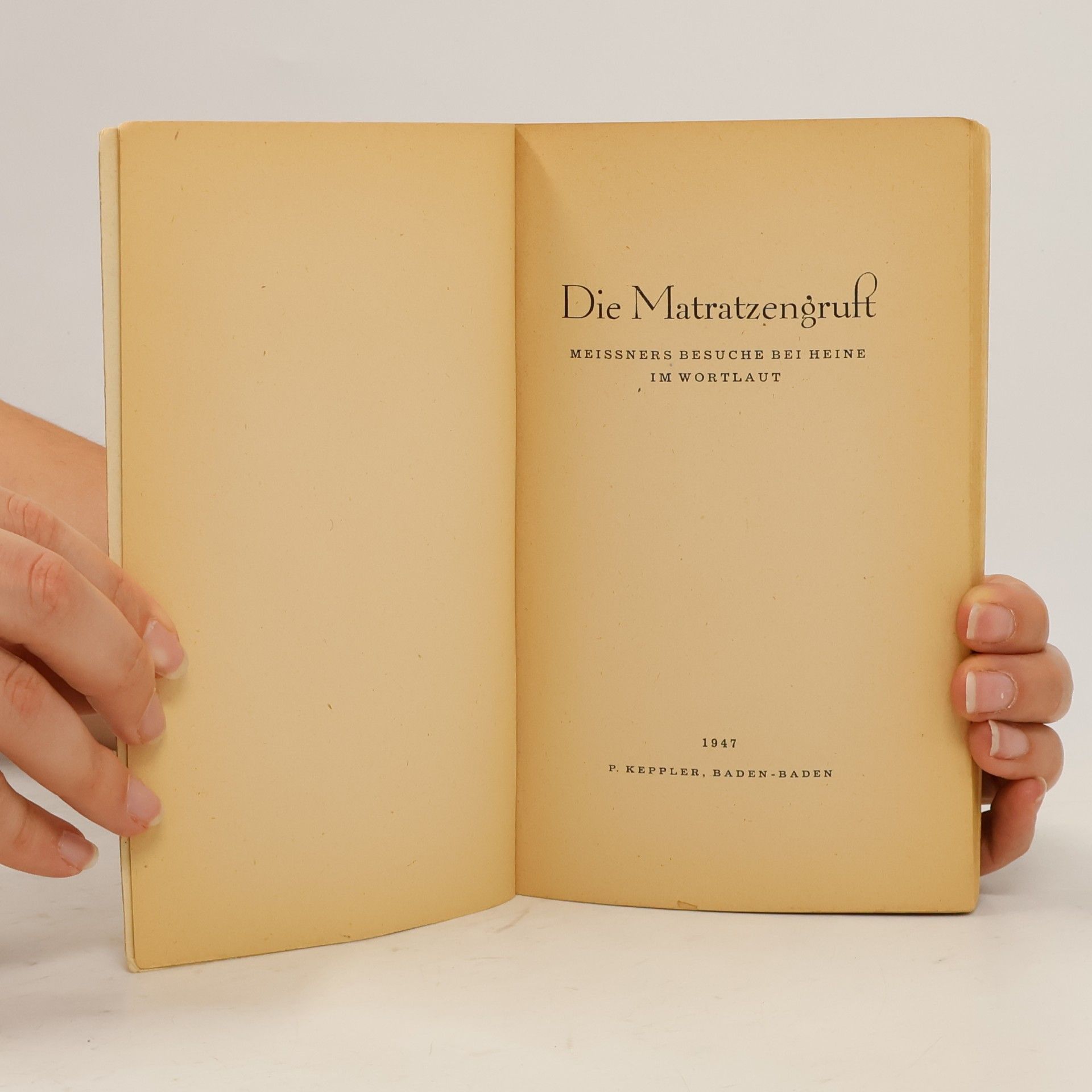 Alfred Meissner Die Matratzengruft