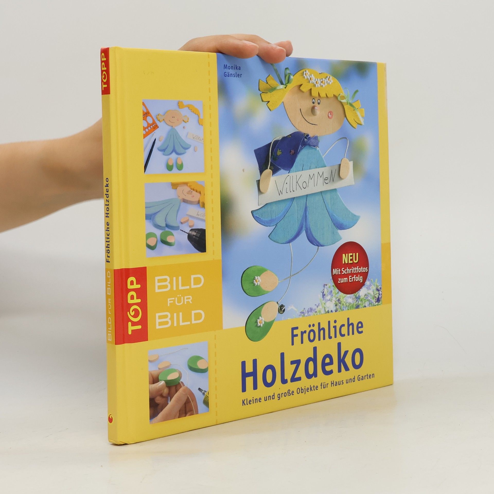Fröhliche Holzdeko
