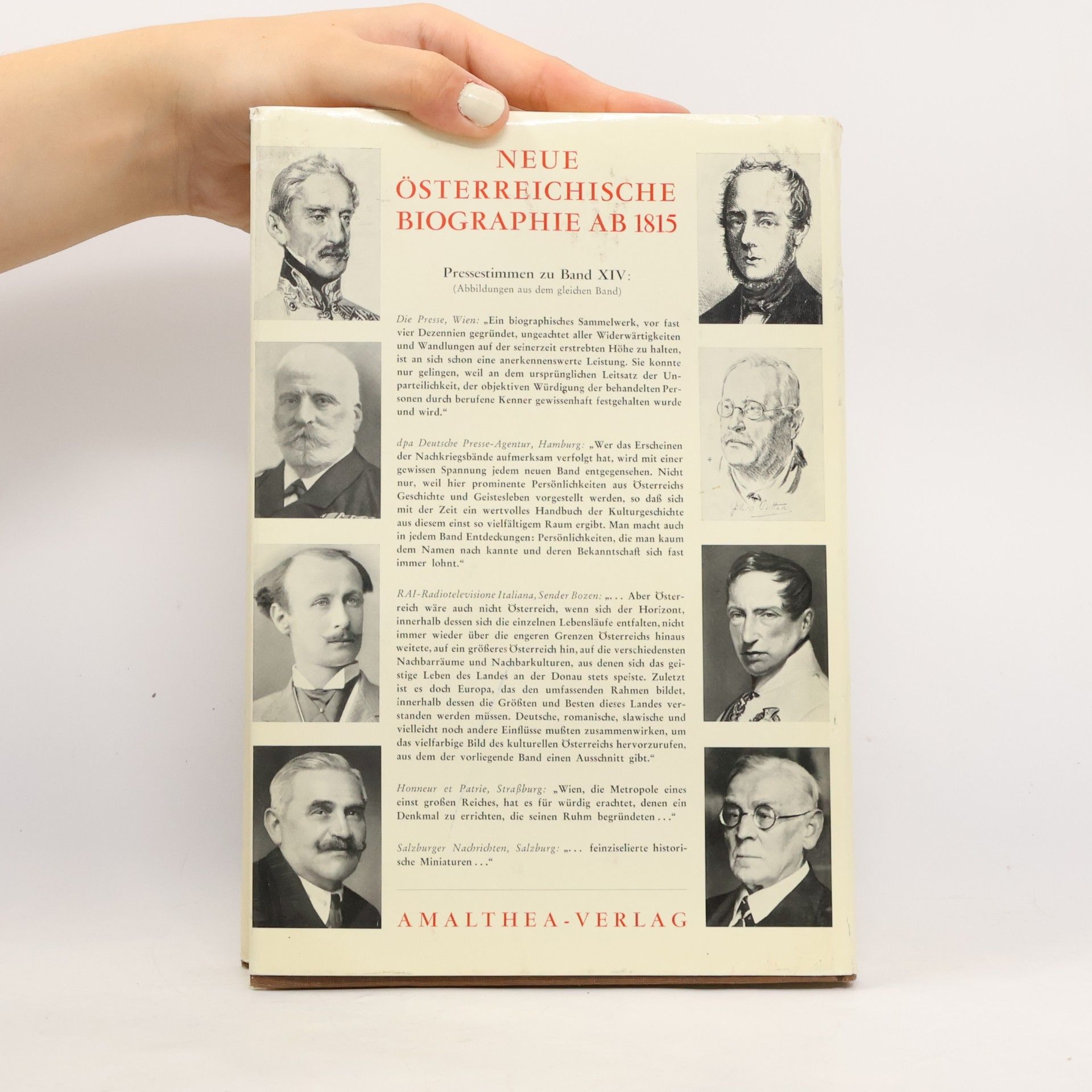 Various authors Neue österreichische Biographie ab 1815. Große Österreicher XV.