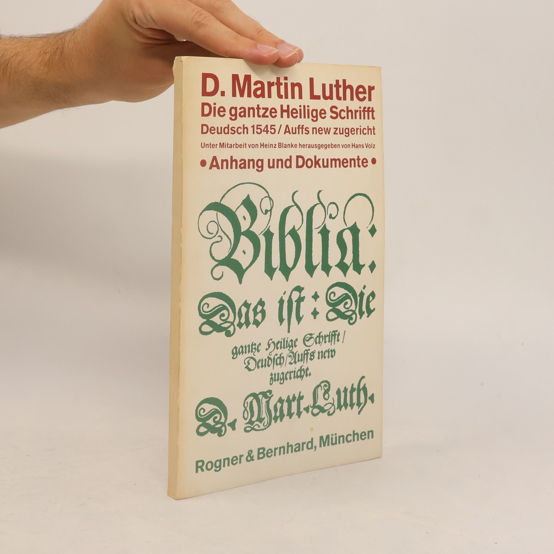 Martin Luther Die gantze Heilige Schrifft Deudsch 1545 II