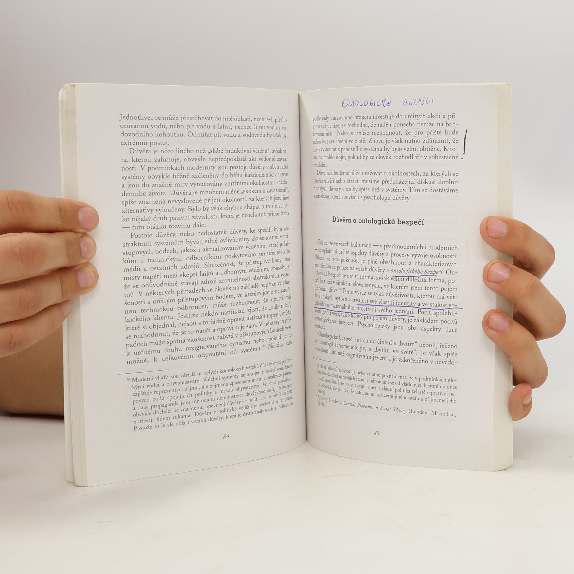 Anthony Giddens, Baron Giddens Důsledky modernity