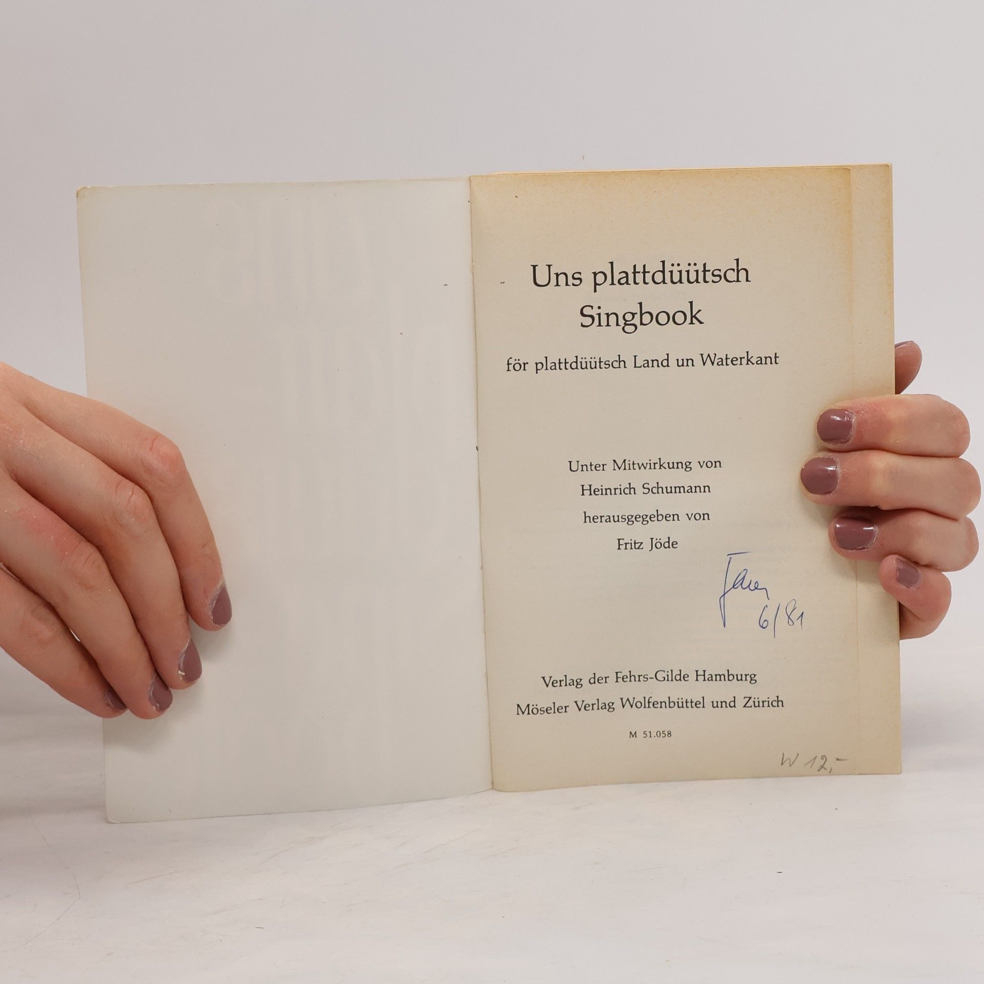 Autorenkollektiv Uns plattdüütsch Singbook