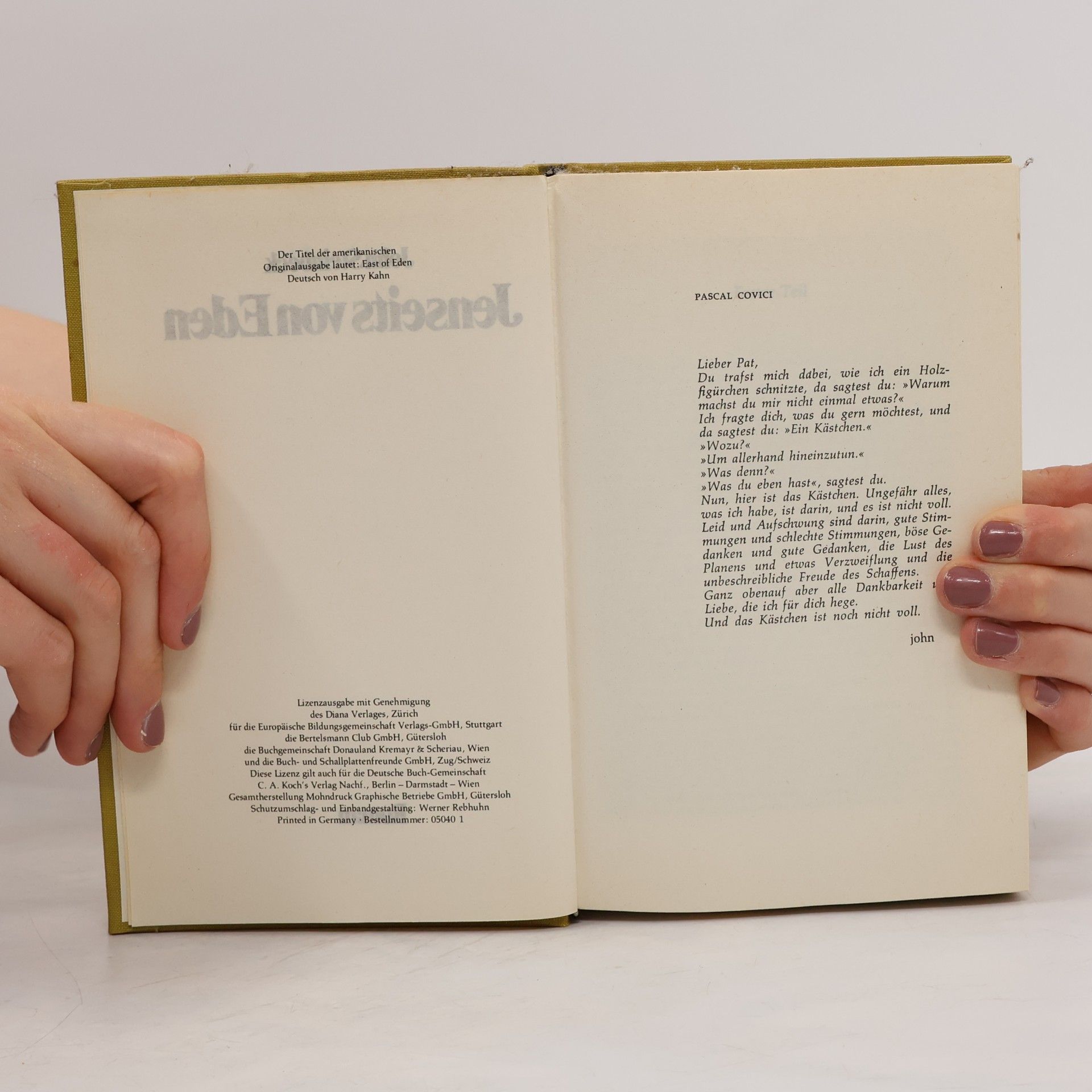 John Steinbeck Jenseits von Eden