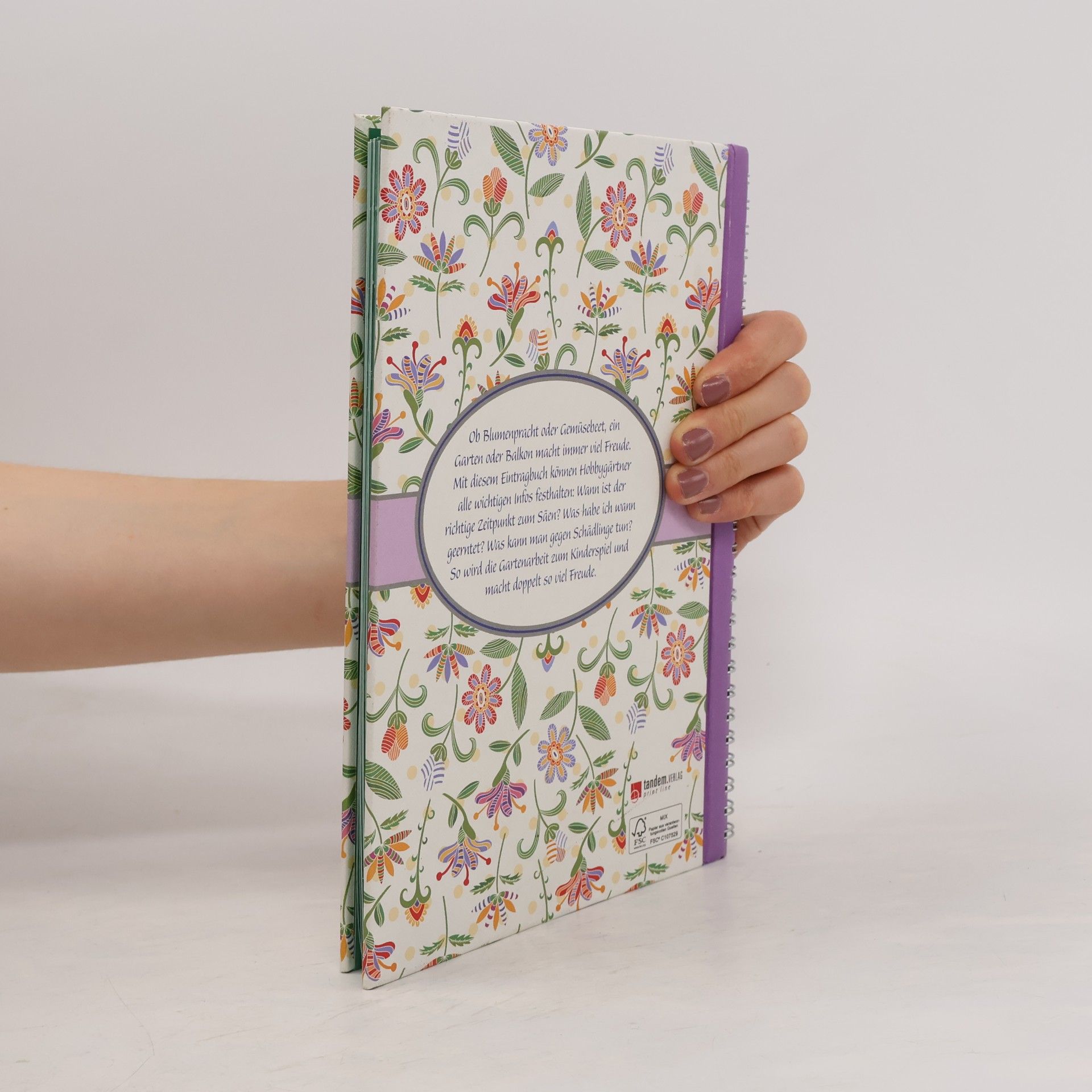 Verlag Tandem Eintragbuch: Mein Gartenbuch