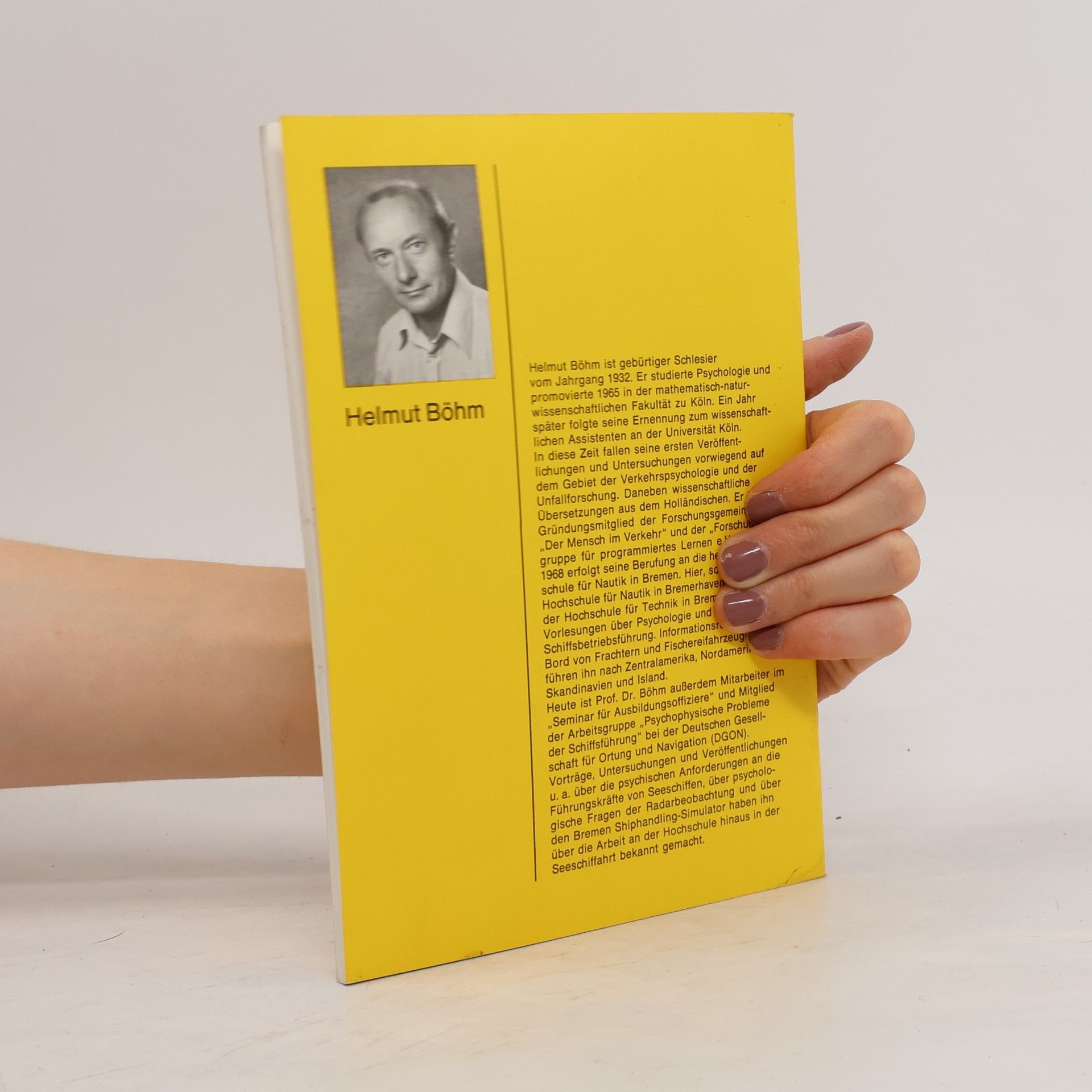 Helmut Böhm Psychologie an Bord – Teil I