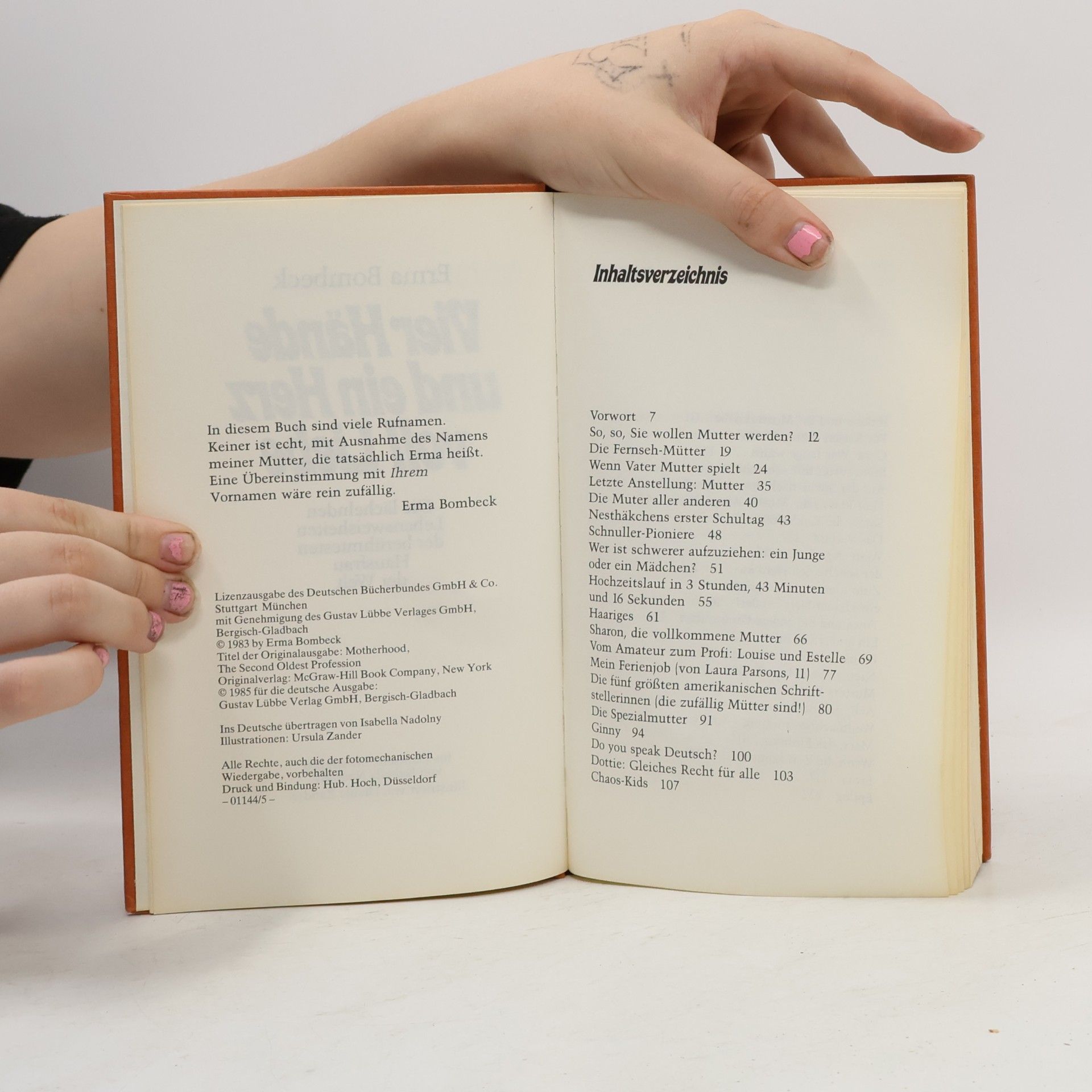 Erma Bombeck Vier Hände und ein Herz voll Liebe