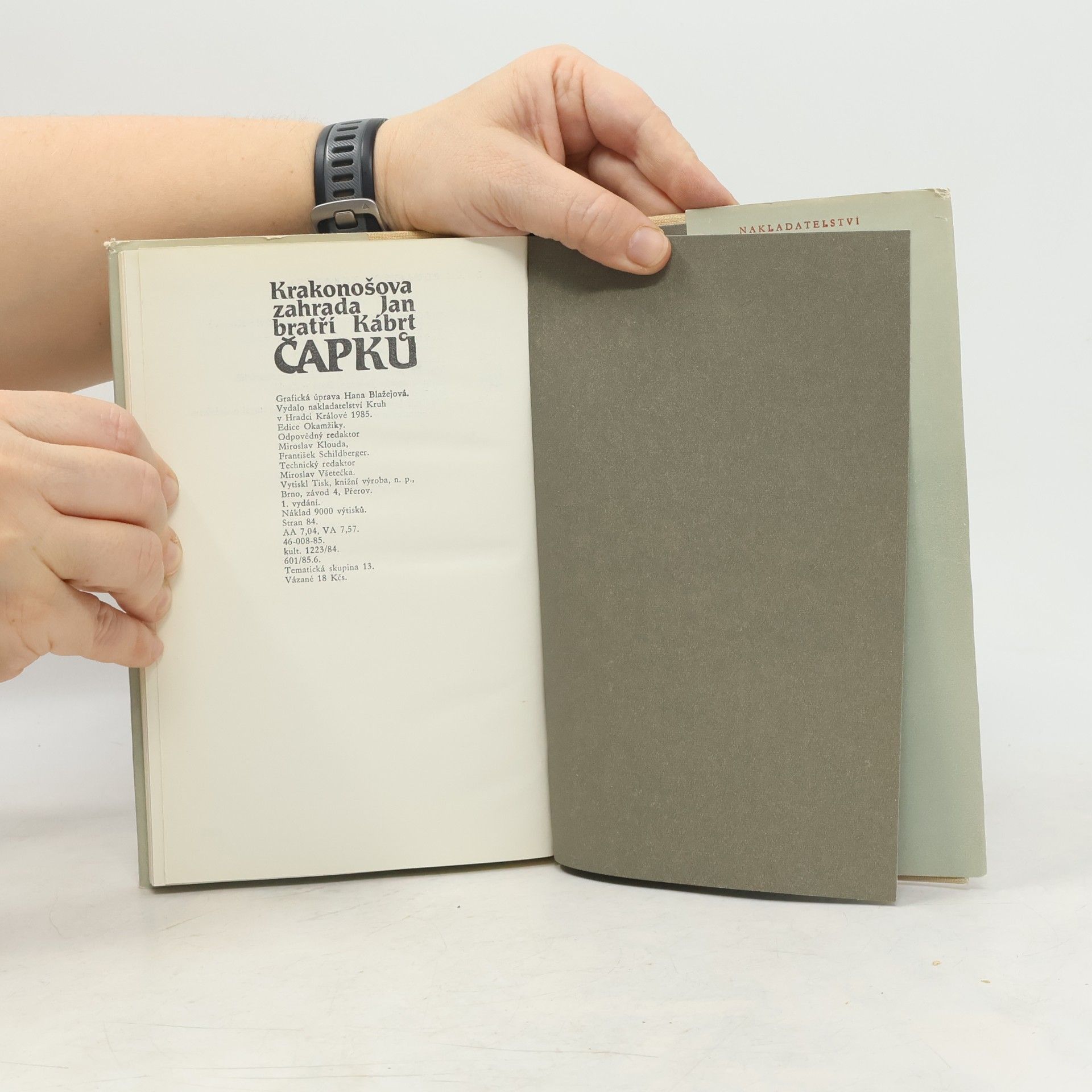 Jan Kábrt Krakonošova zahrada bratří Čapků
