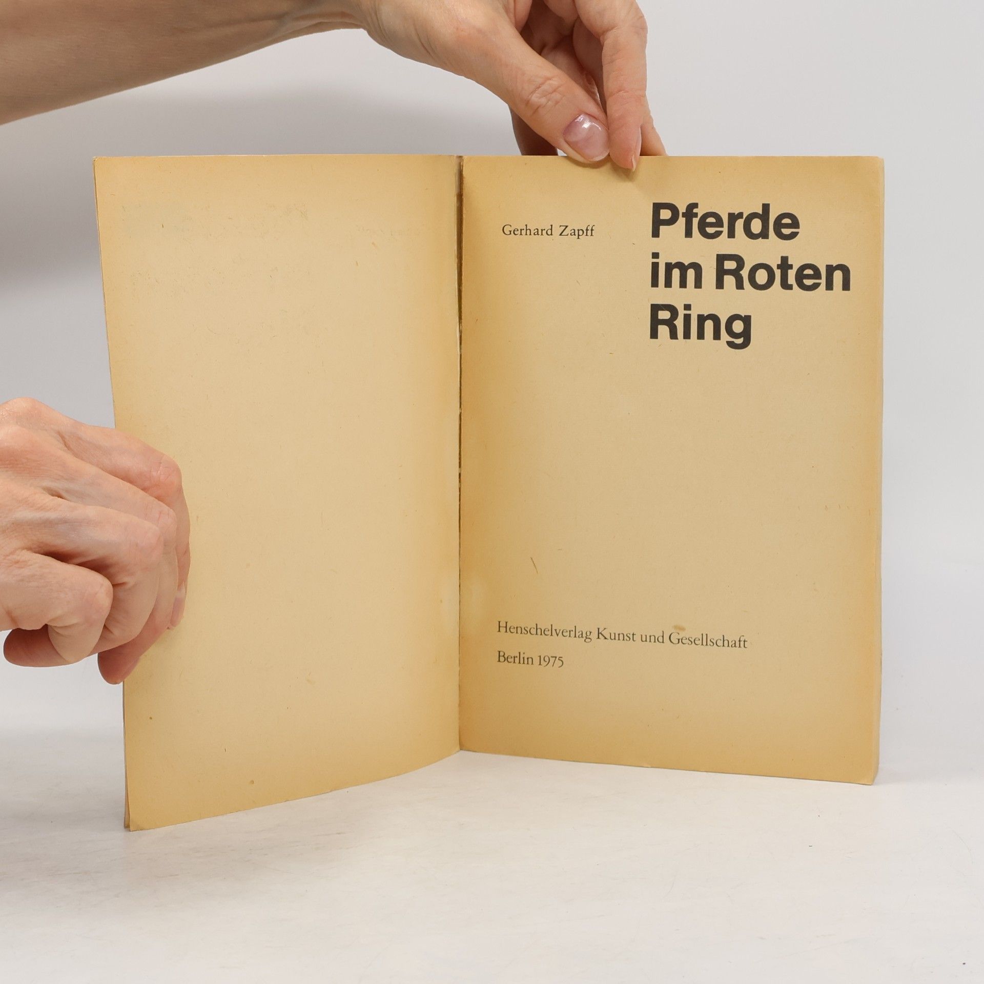 Gerhard Zapff Pferde im roten Ring