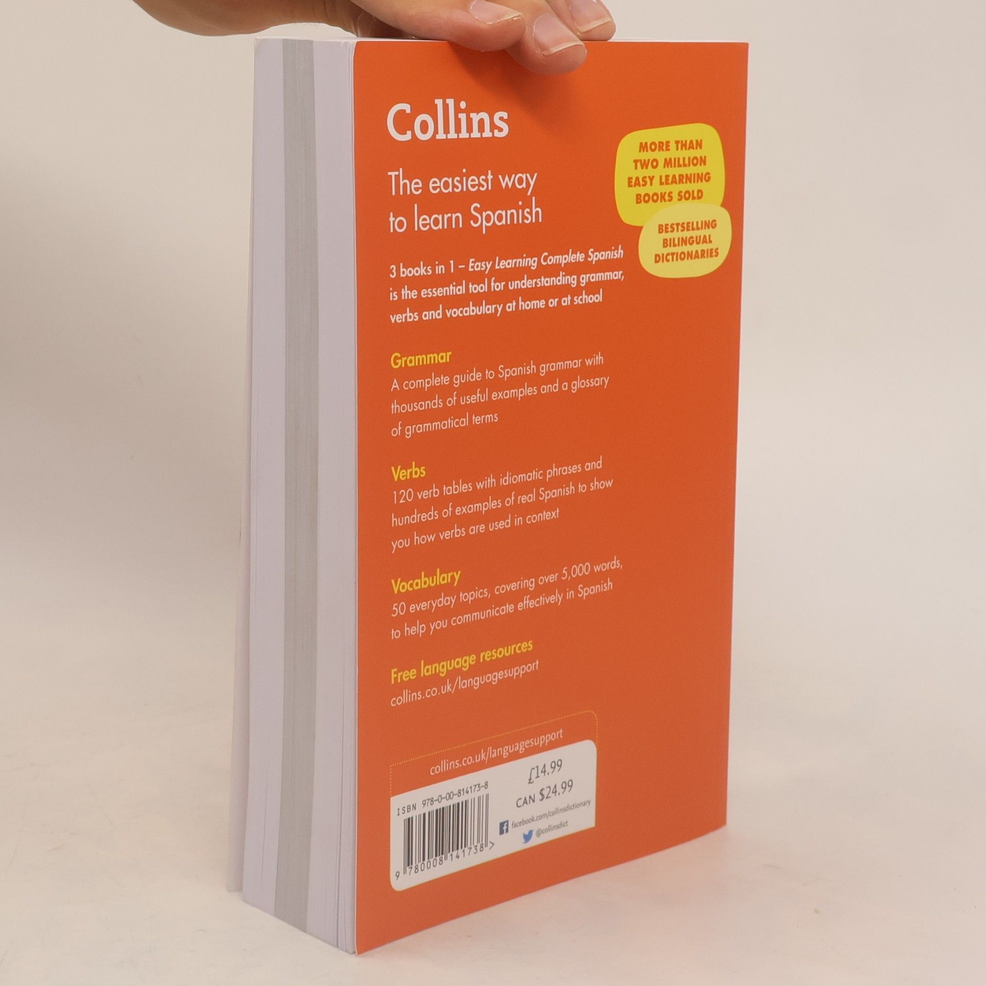 Collins Dictionaries Easy Learning Spanish Complete Grammar, Verbs and Vocabulary (3 books in 1)