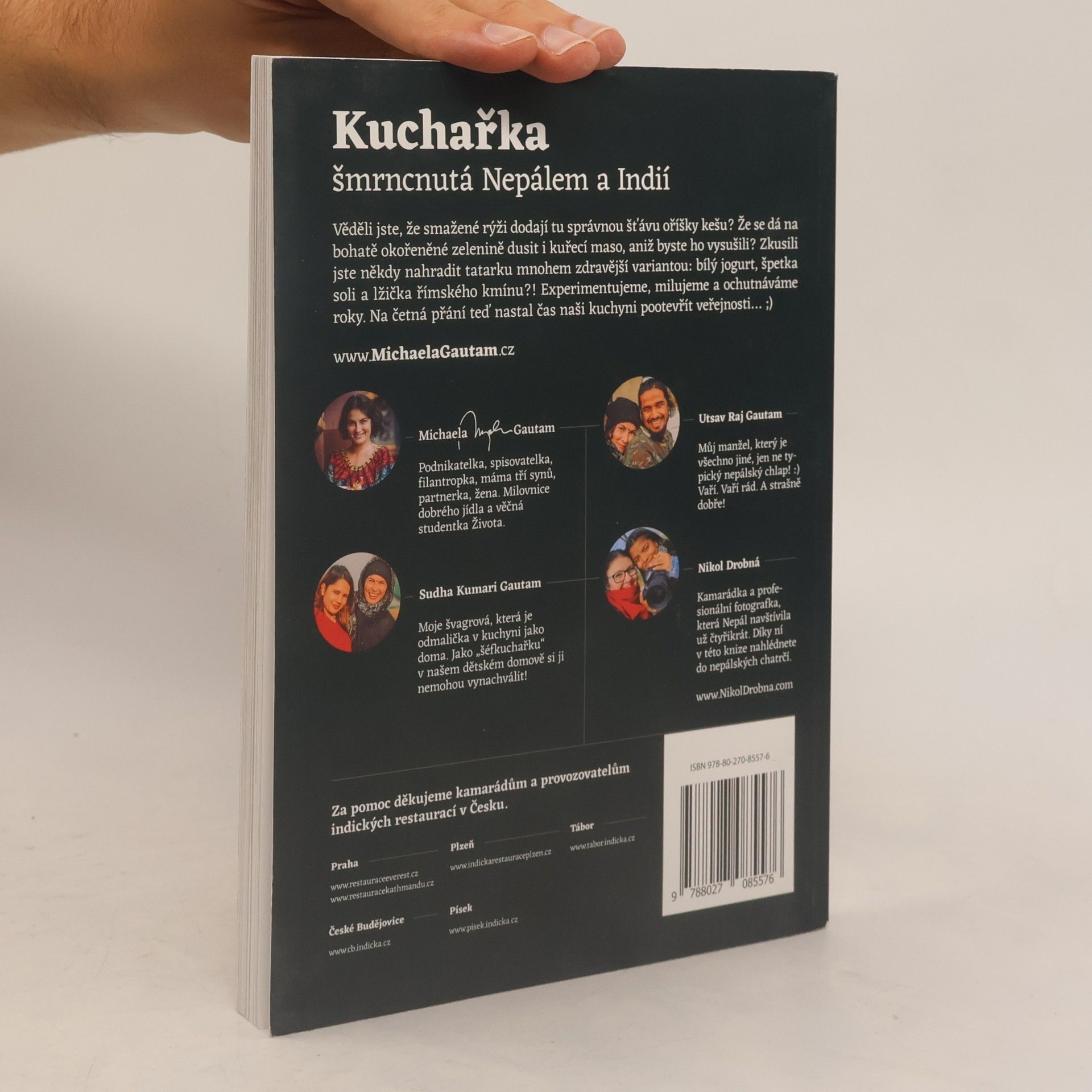 Michaela Gautam Kuchařka šmrncnutá Nepálem a Indií