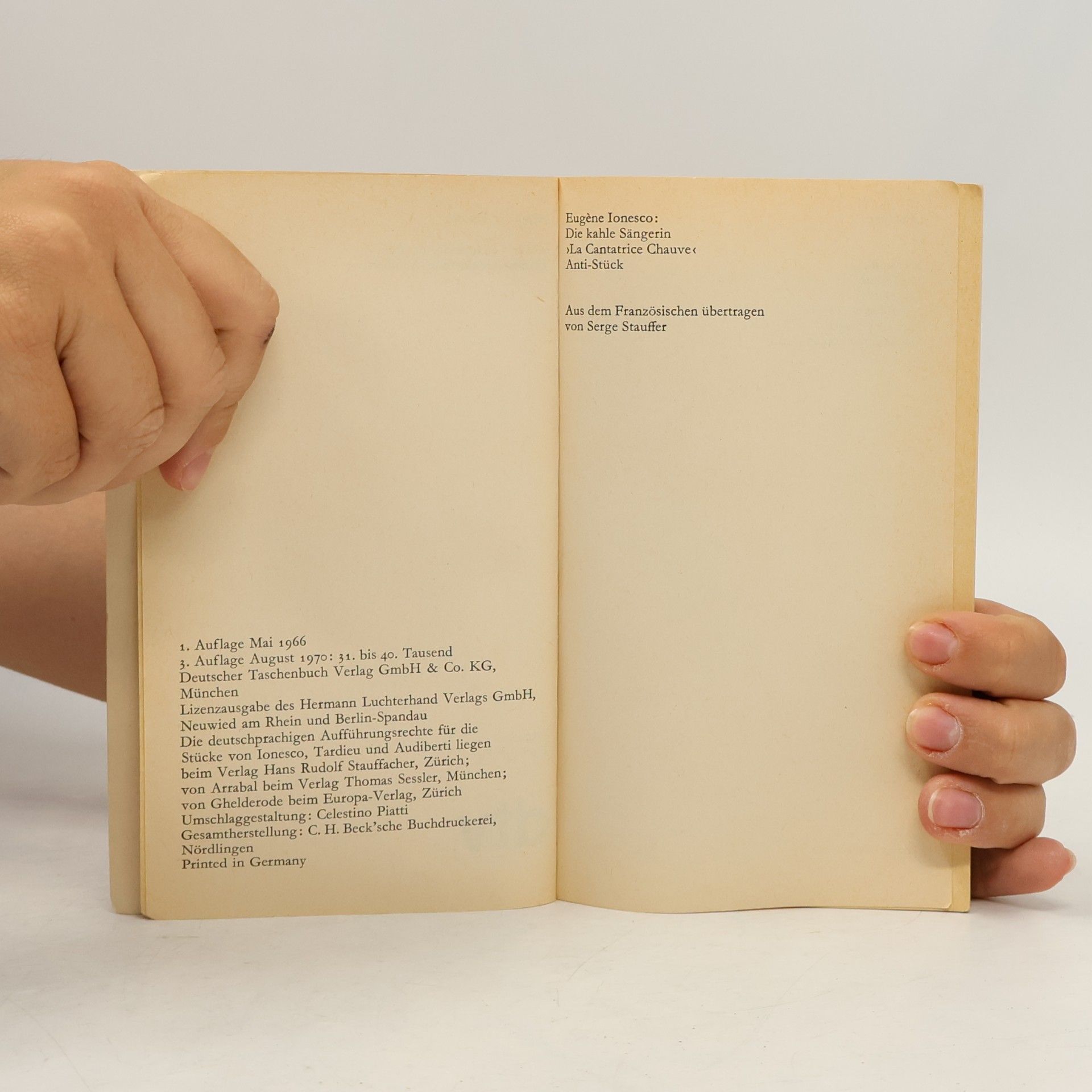 Various authors Absurdes Theater. Stücke von lonesco, Arrabal, Tardieu, Ghelderode, Audiberti