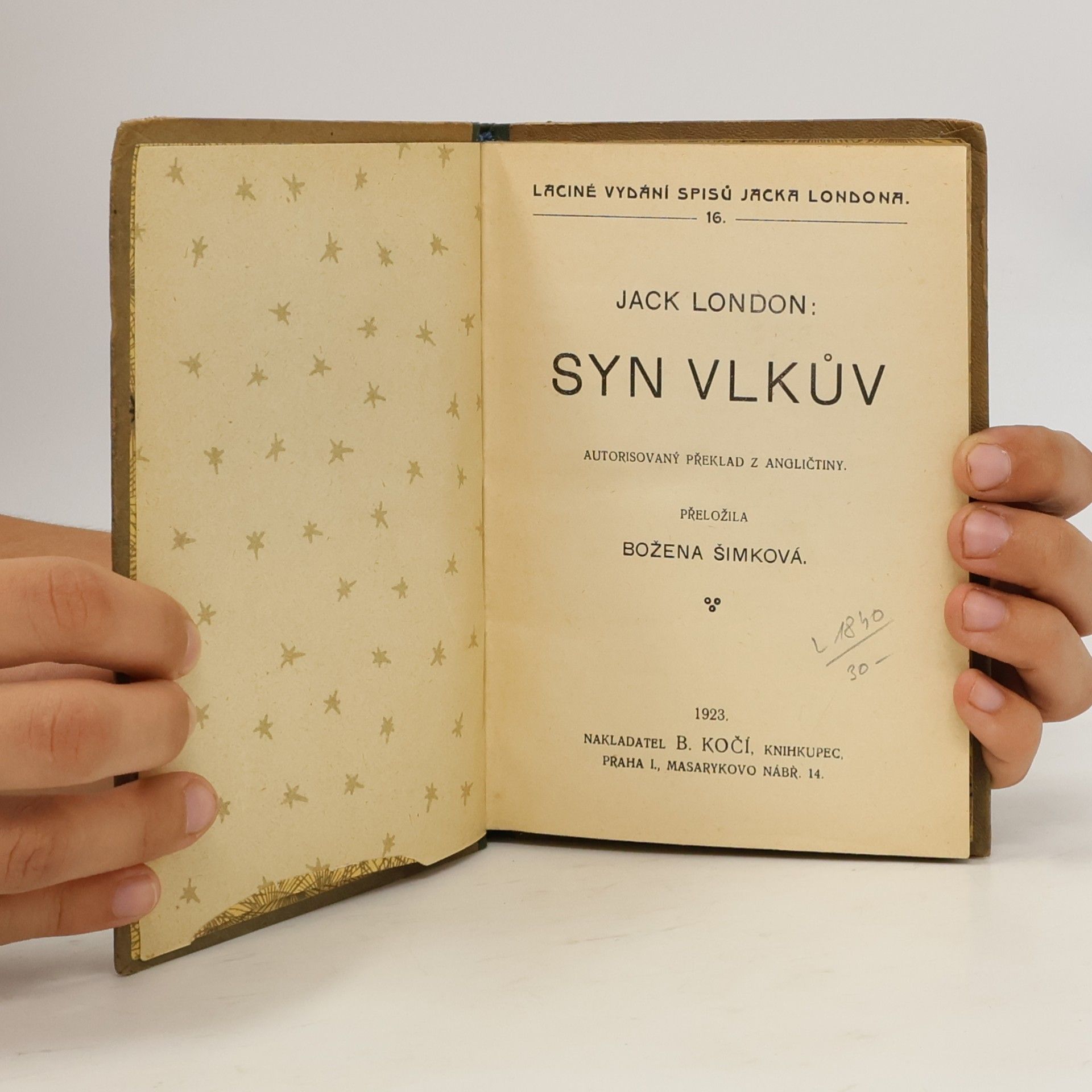 Jack London Syn vlkův