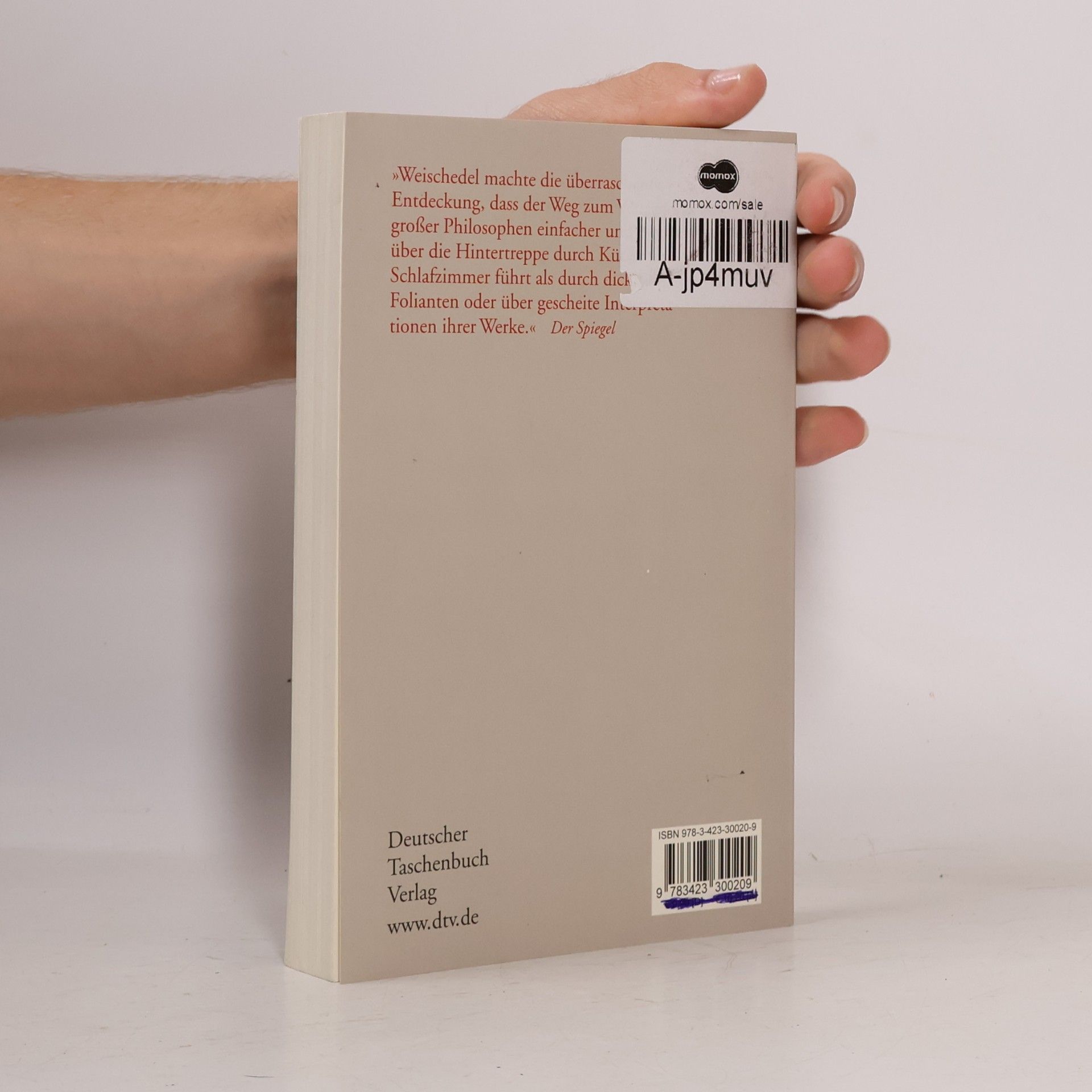 Wilhelm Weischedel Die philosophische Hintertreppe