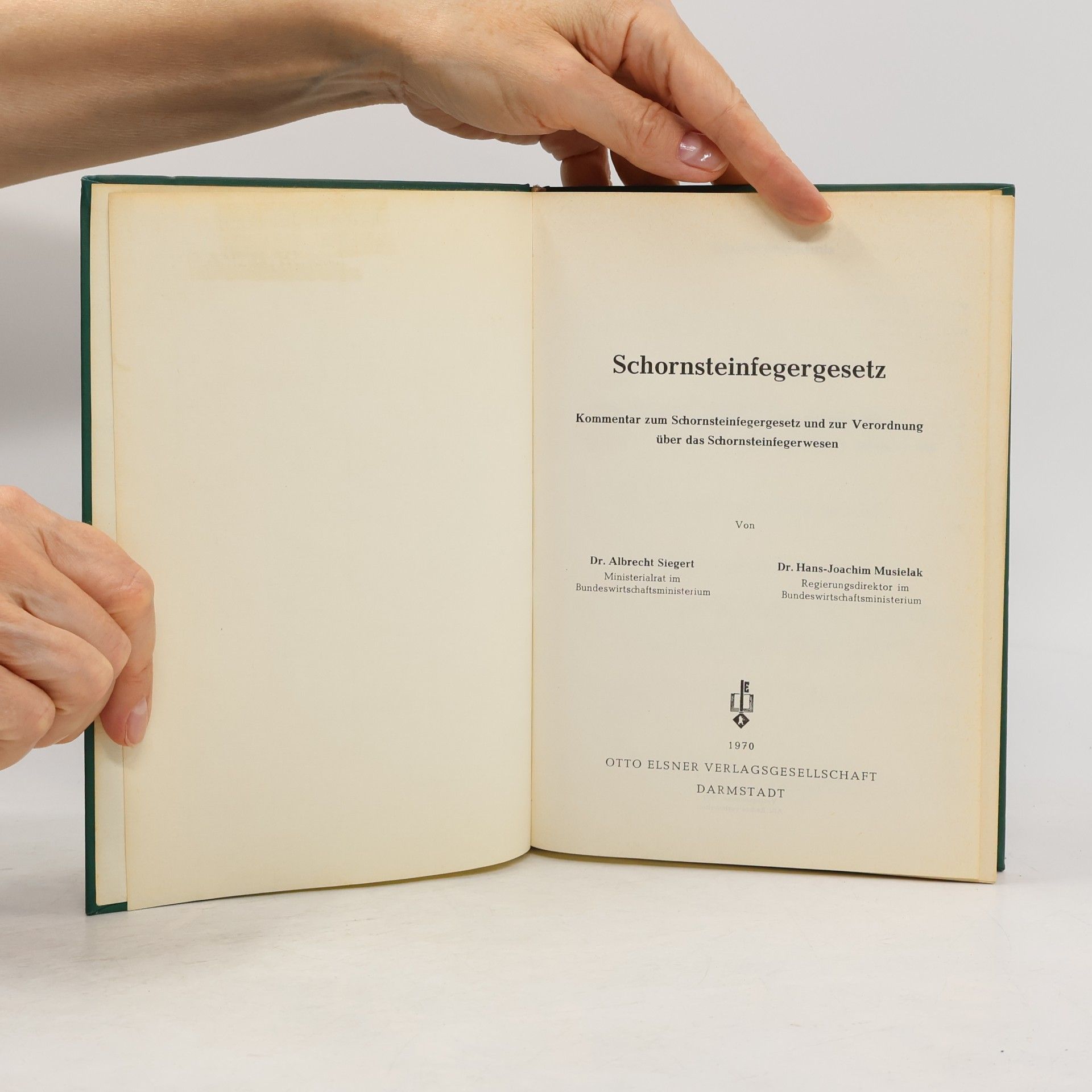 Albrecht Siegert Schornsteinfegergesetz