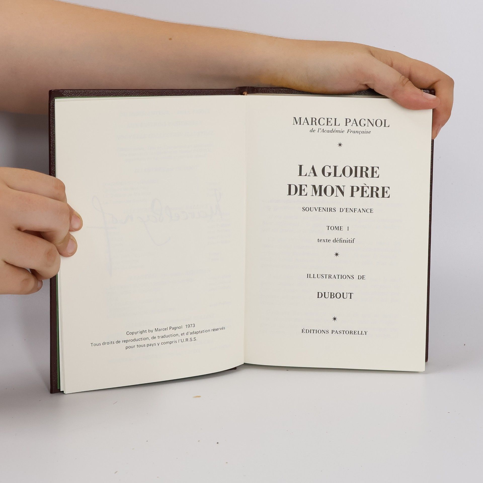 Marcel Pagnol La gloire de mon pere