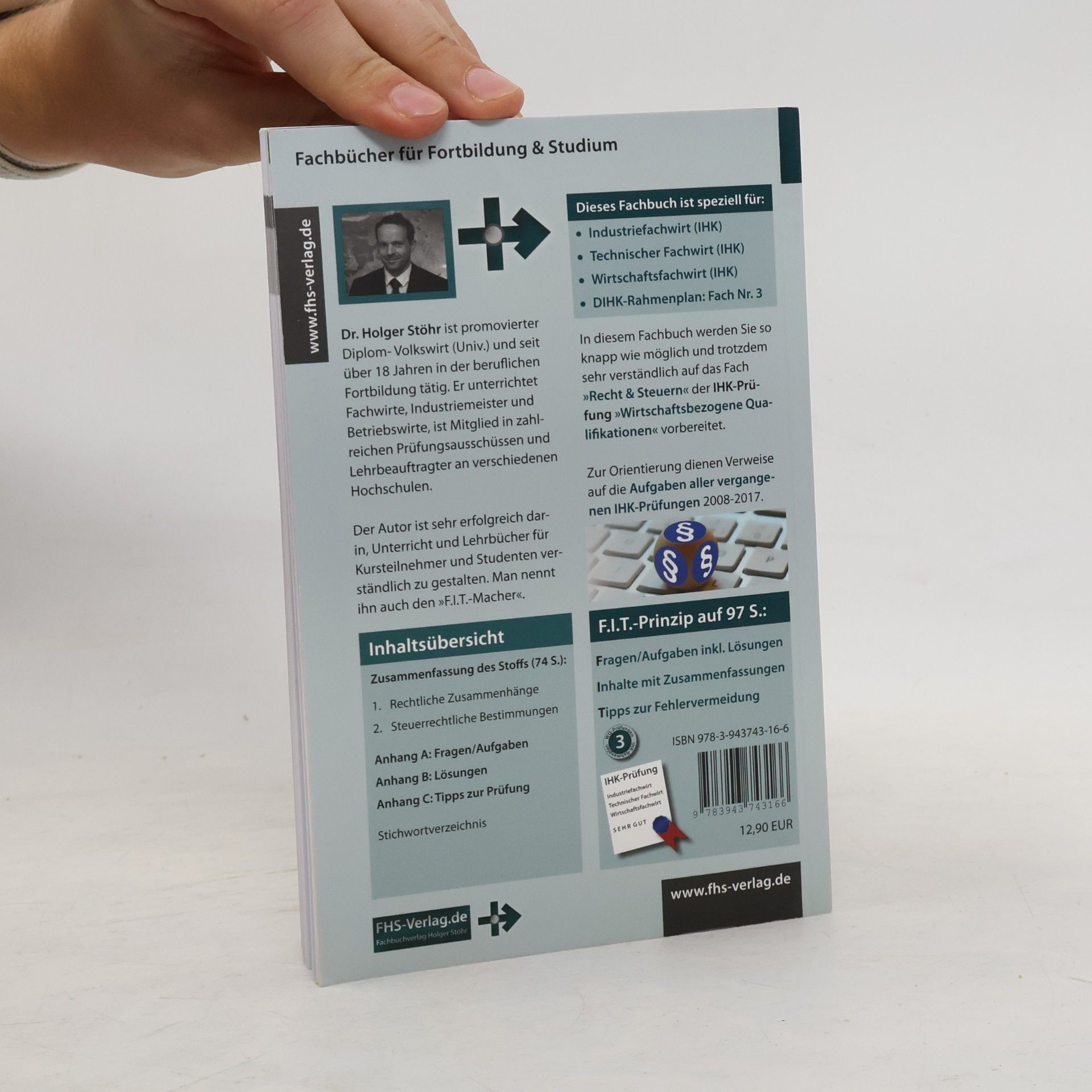 Holger Stöhr Fachbücher für Fortbildung & Studium - 8: F.I.T. zur IHK-Prüfung in Recht & Steuern