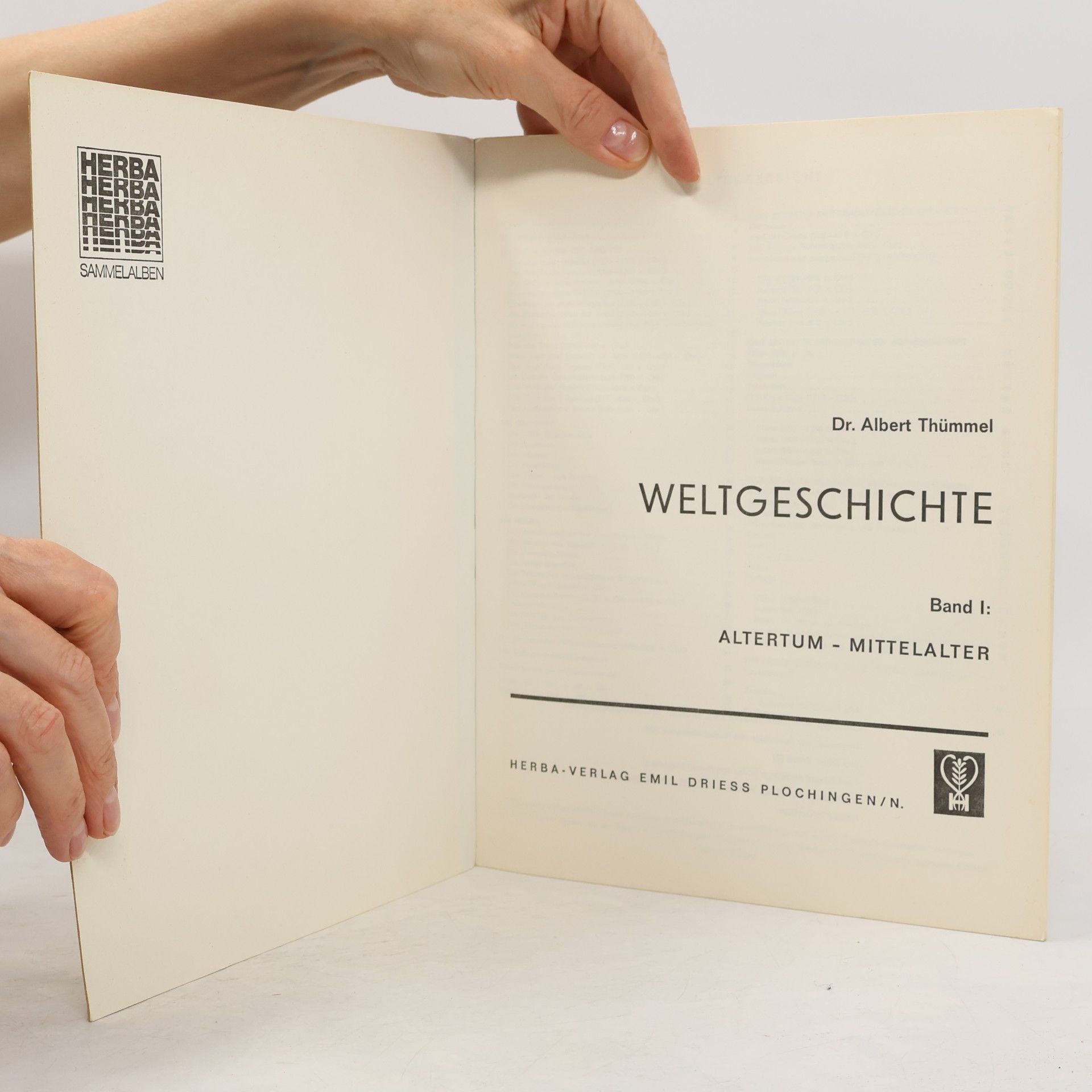 Albert Thümmel Weltgeschichte