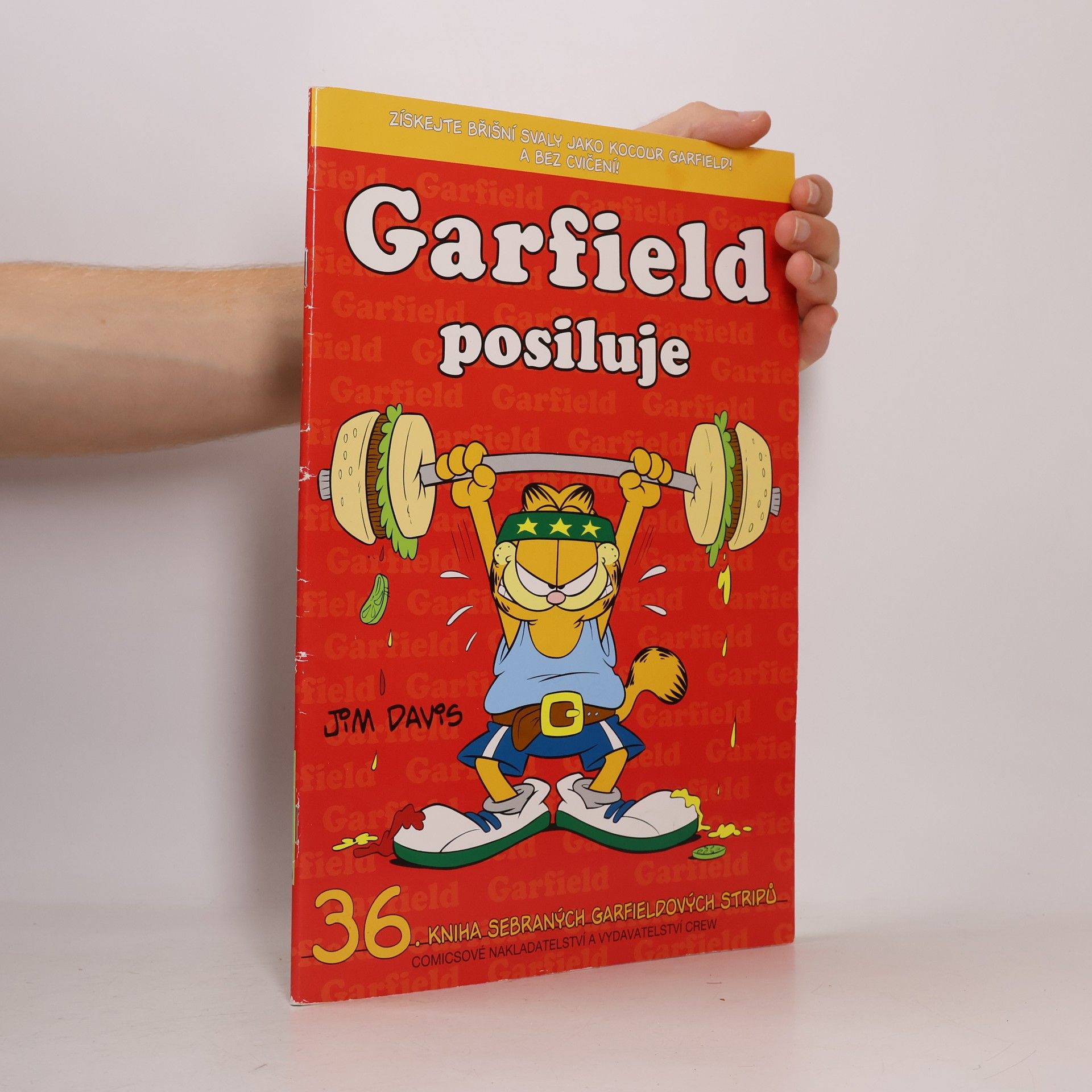 Jim Davis Garfield posiluje