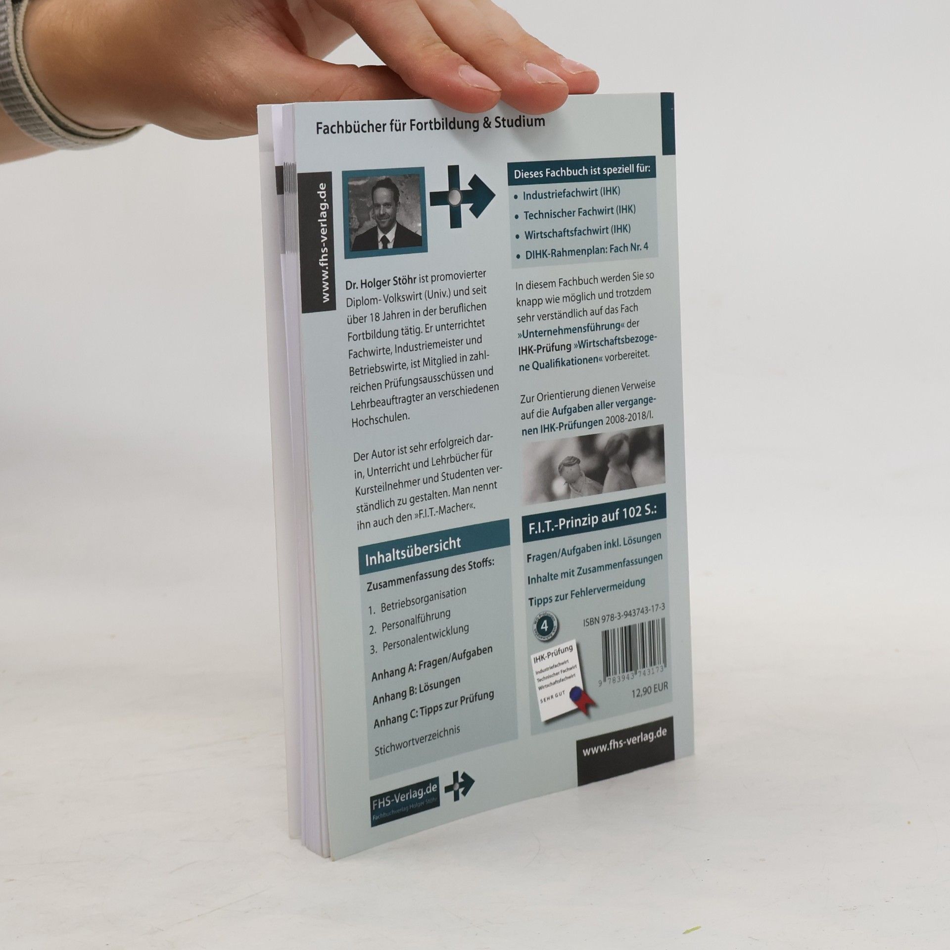 Holger Stöhr F.I.T. zur IHK-Prüfung in Unternehmensführung - 3. Auflage, NEU! Taschenbuchformat!