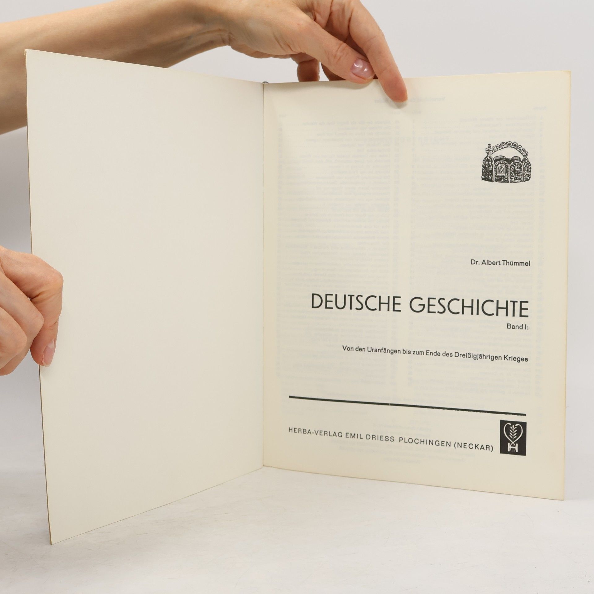 Albert Thümmel Deutsche Geschichte 1