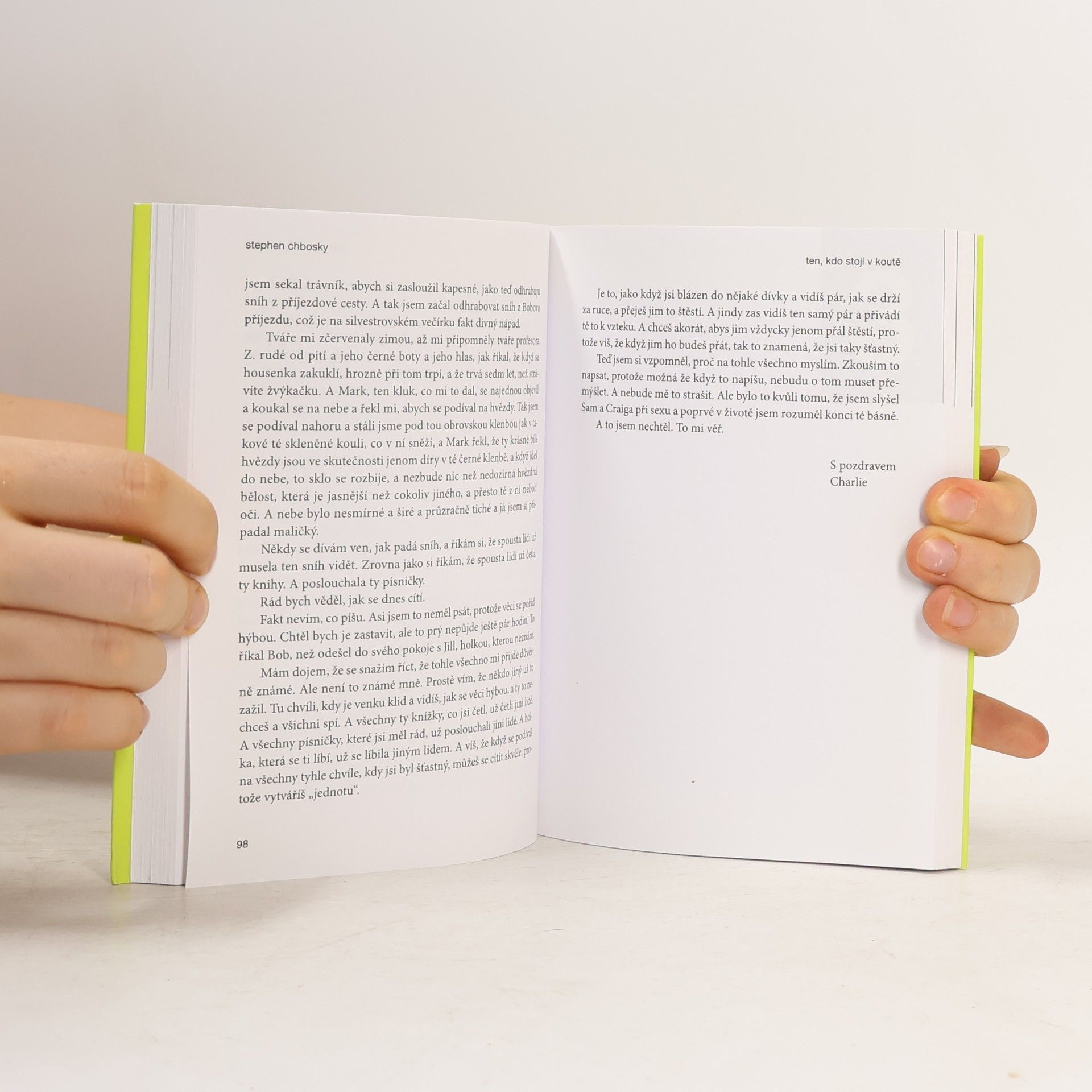 Stephen Chbosky Ten, kdo stojí v koutě