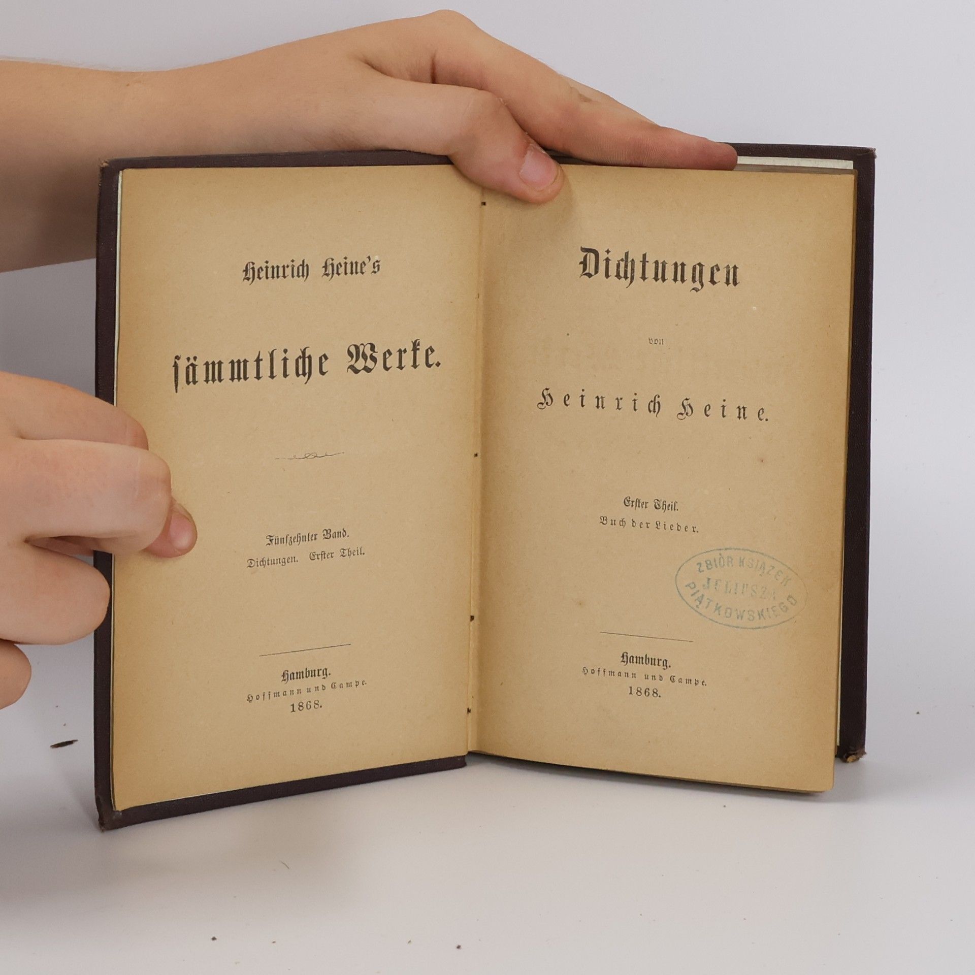 Heinrich Heine Sämmtliche Werke XV. Dichtungen 1