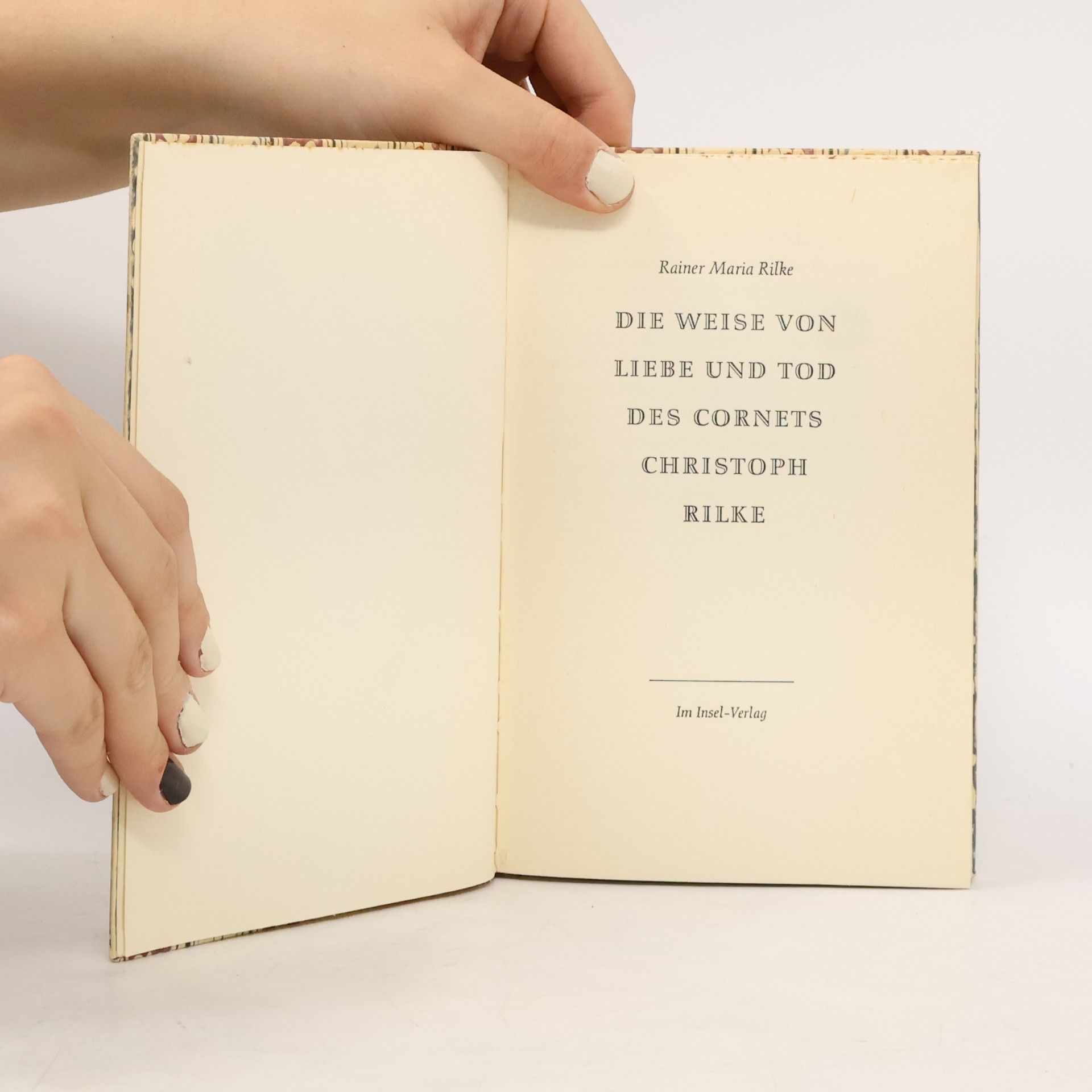 Rainer Maria Rilke Die Weise von Liebe und Tod des Cornets Christoph Rilke