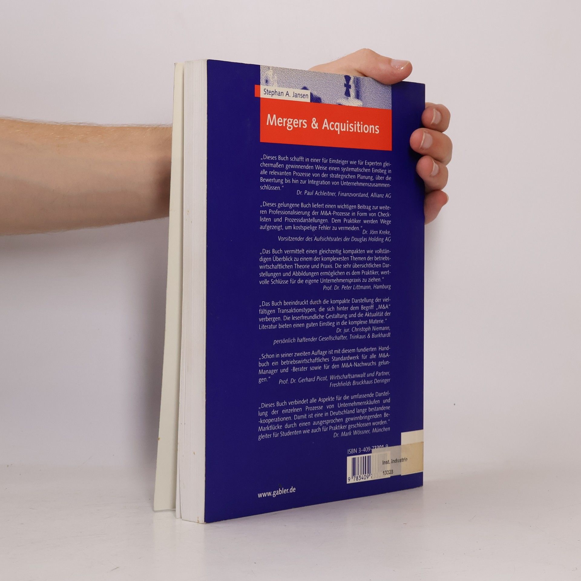 Stephan A. Jansen Mergers & acquisitions