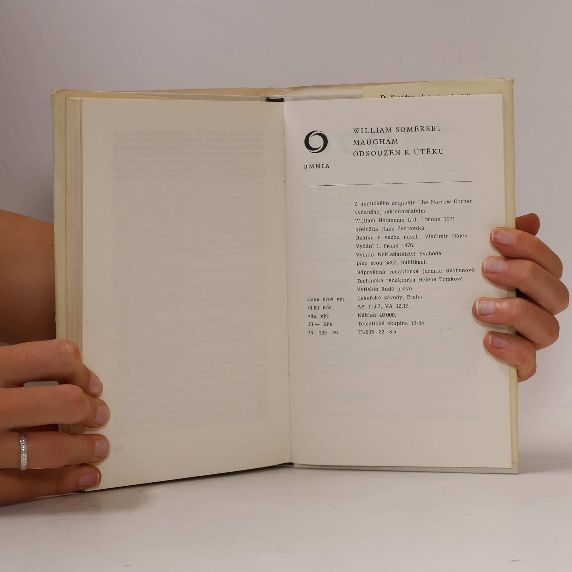 William Somerset Maugham Odsouzen k útěku