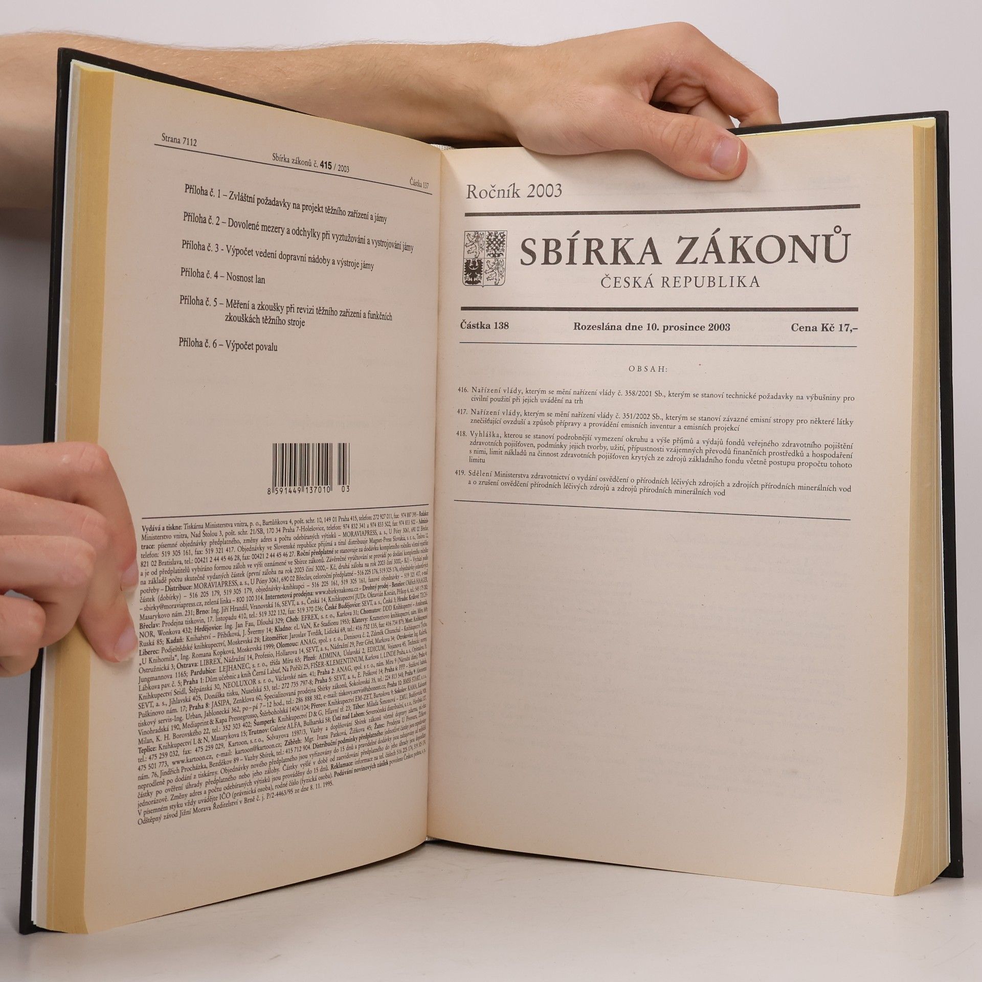 Kolektiv autorů Sbírka zákonů 6/2003