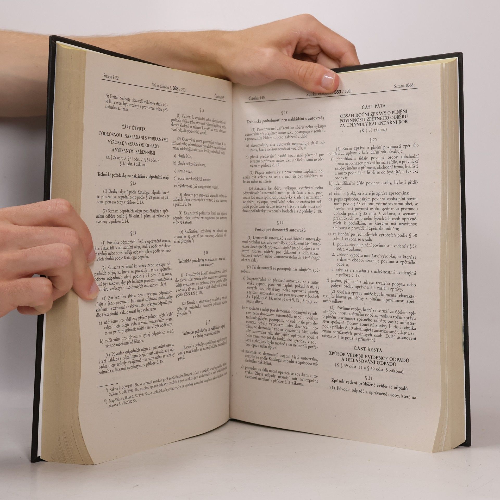 Autorenkollektiv Sbírka zákonů 6/2001