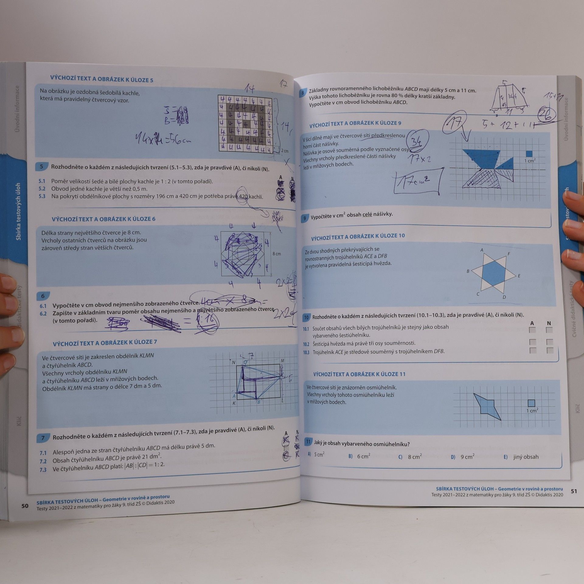 Autorenkollektiv Testy z matematiky pro žáky 9. tříd ZŠ 2021/2022