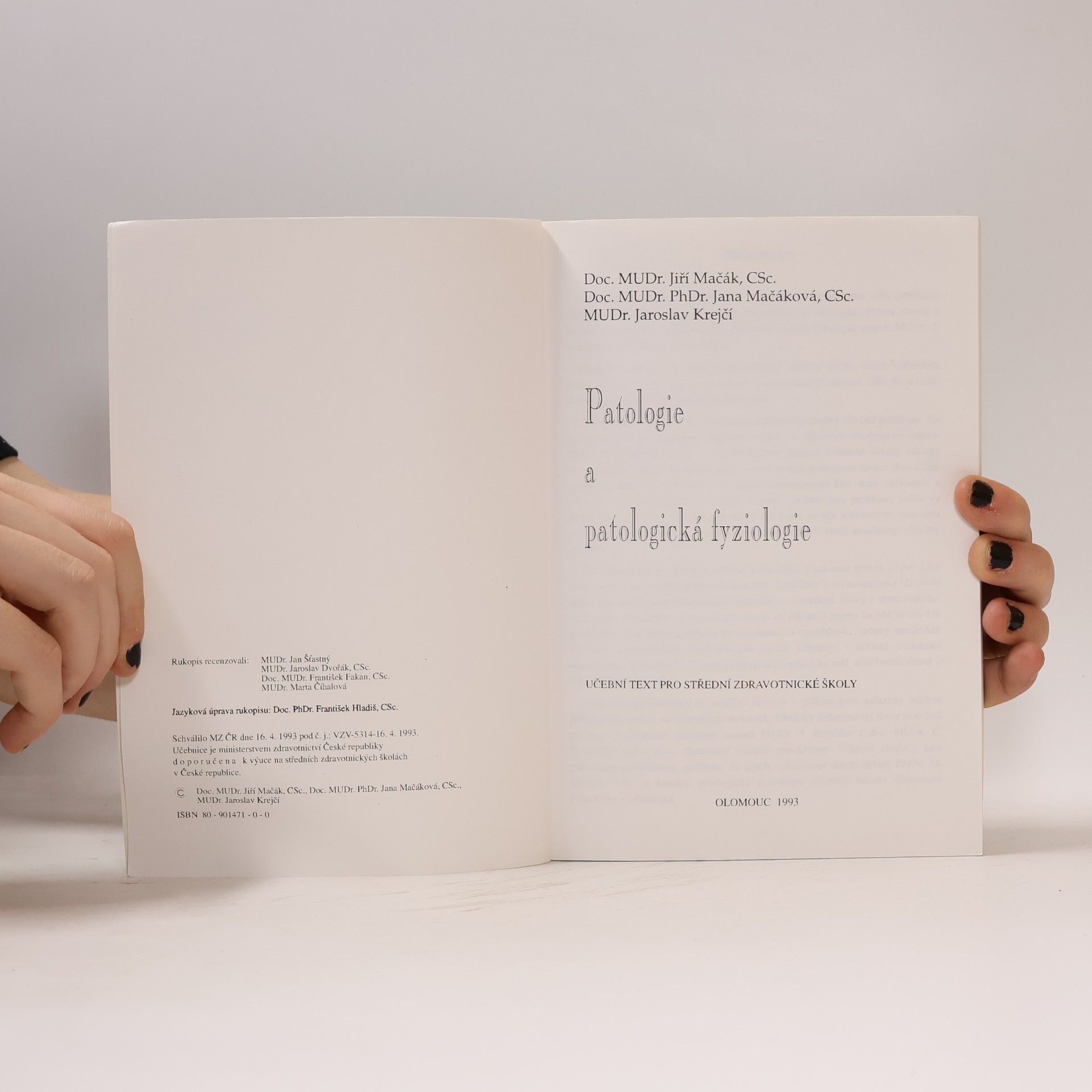 Jirka Mačák Patologie a patologická fyziologie učební text pro střední zdravotnické školy