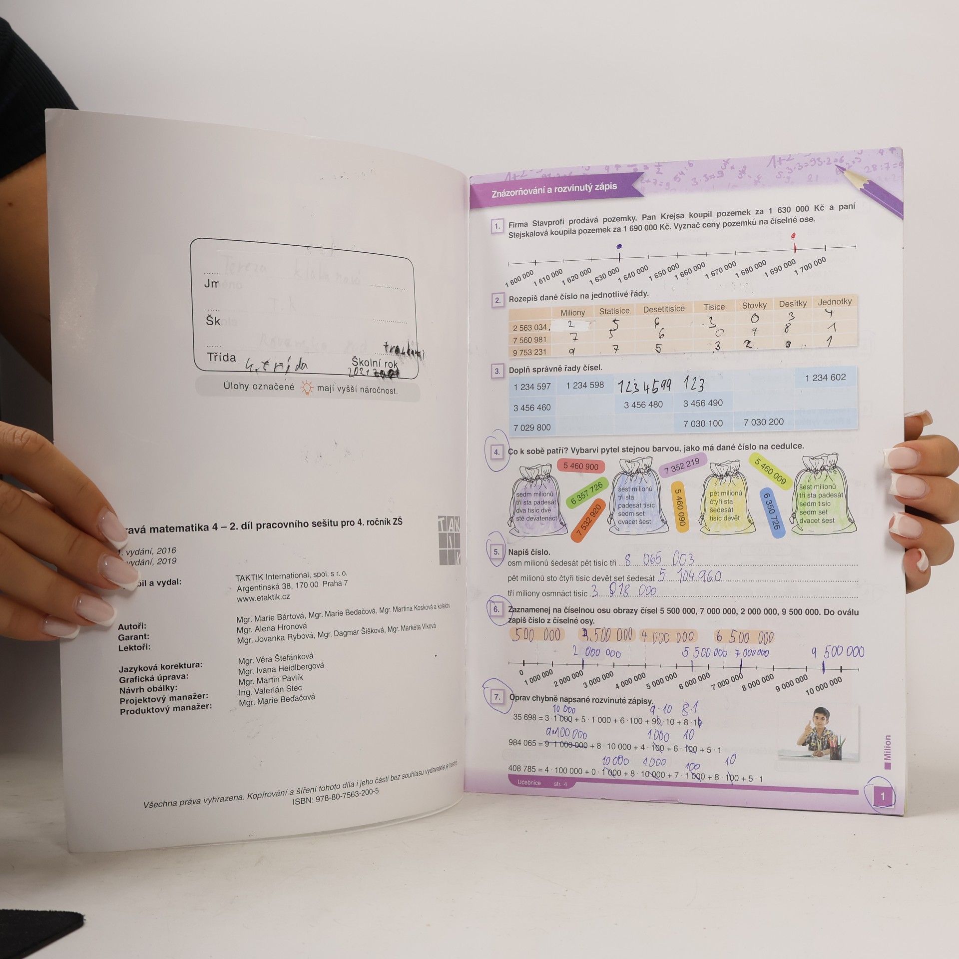 Marie Bártová Hravá matematika 4. Pracovní sešit pro 4. ročník ZŠ. 2. díl